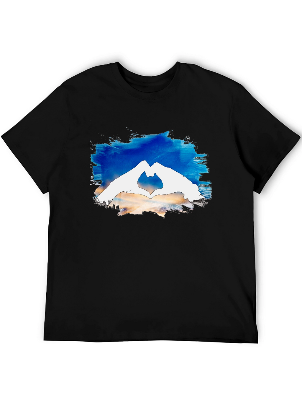 Heart Hands Graphic Tee - Black