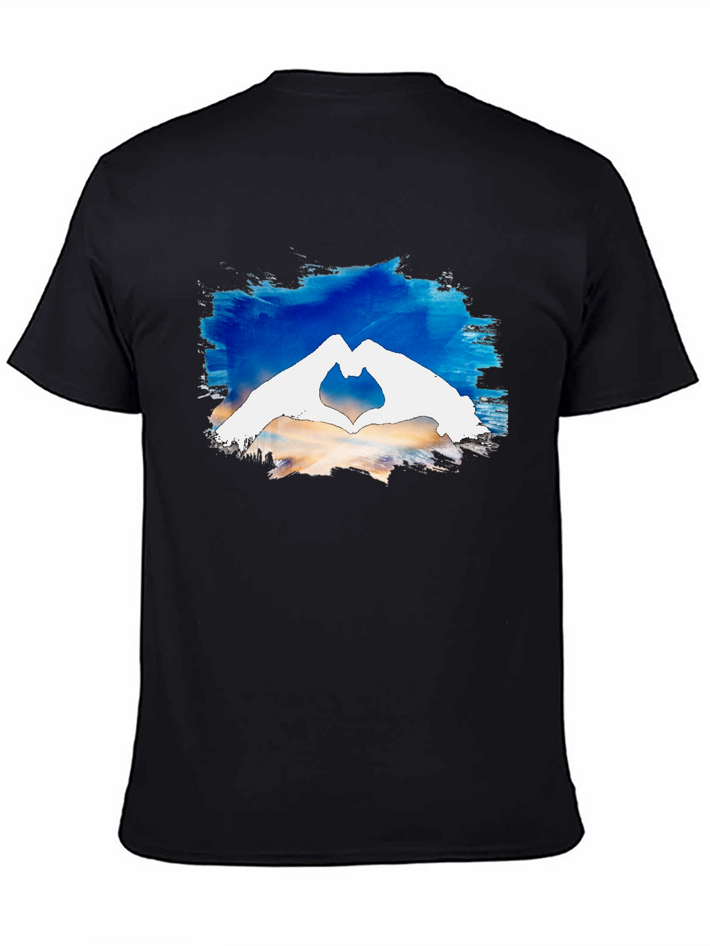 Heart Hands Graphic Tee - Black