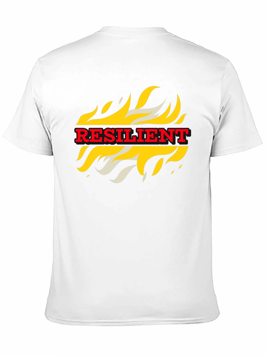 Resilient Flame Graphic Tee - Bold Statement T-Shirt