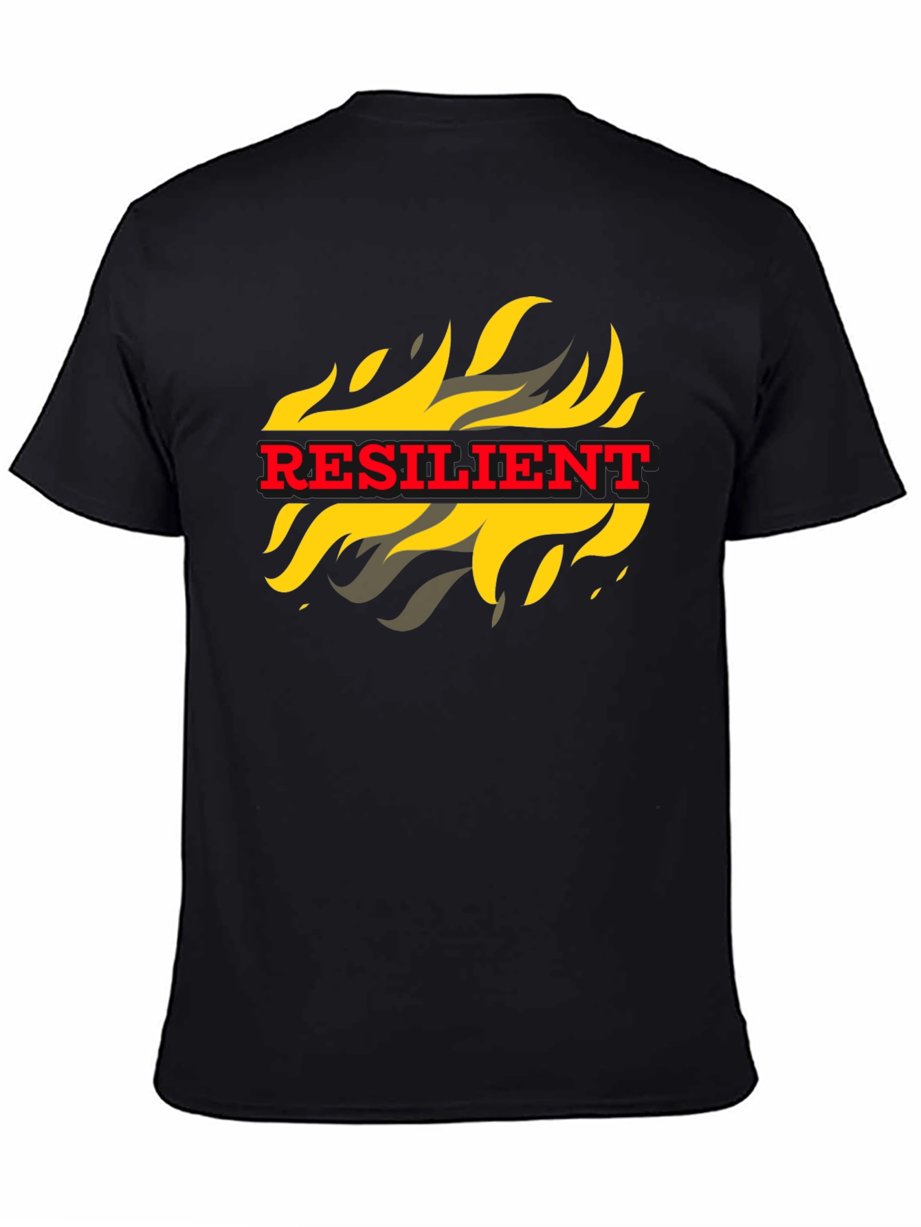 Resilient Flame Graphic Tee - Bold Statement T-Shirt