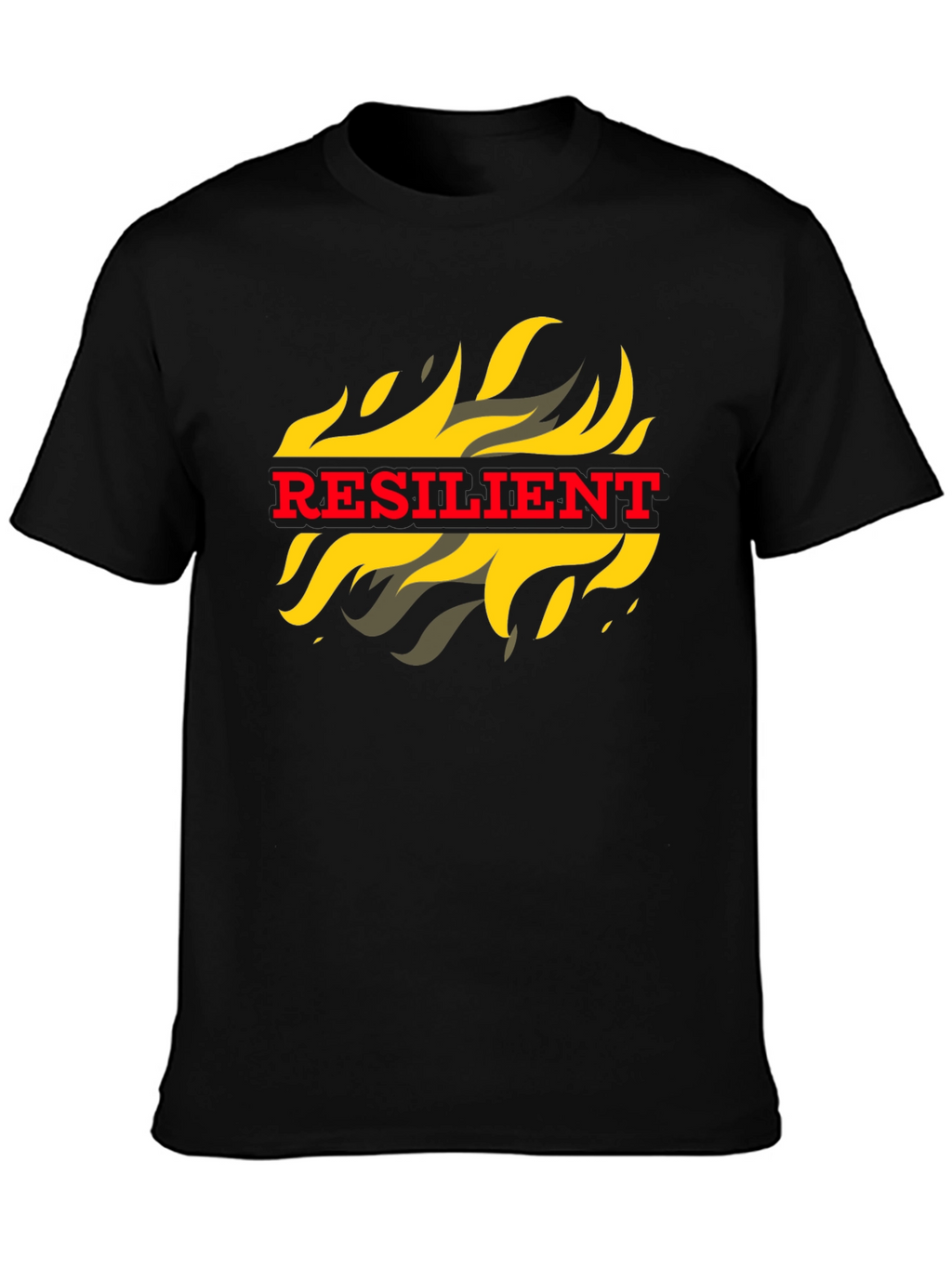 Resilient Flame Graphic Tee - Bold Statement T-Shirt