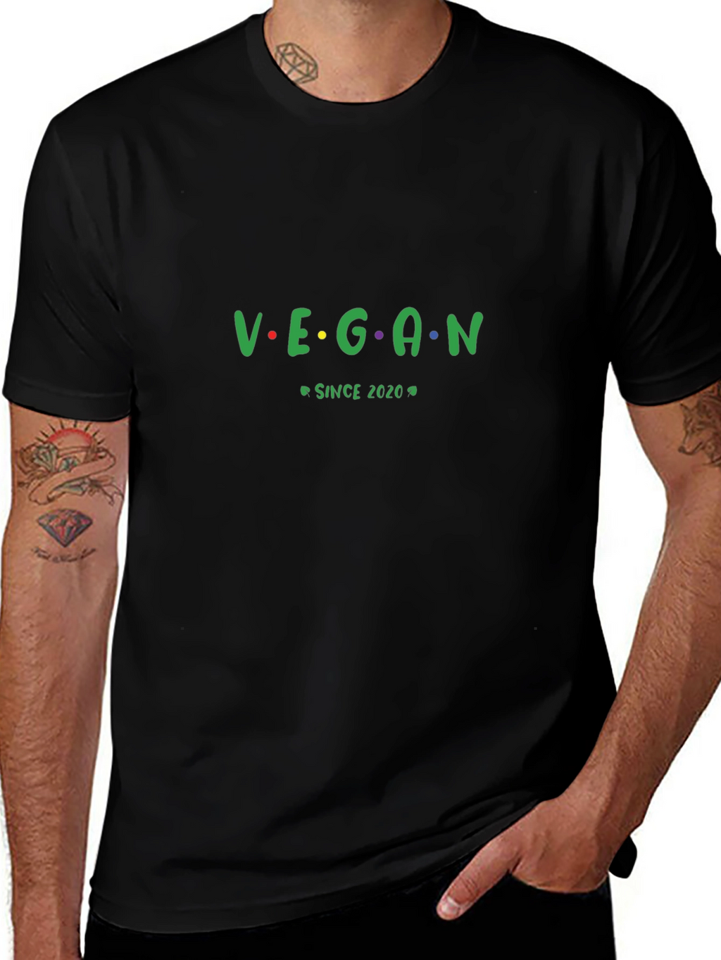 Vegan Since 2020 Black T-Shirt