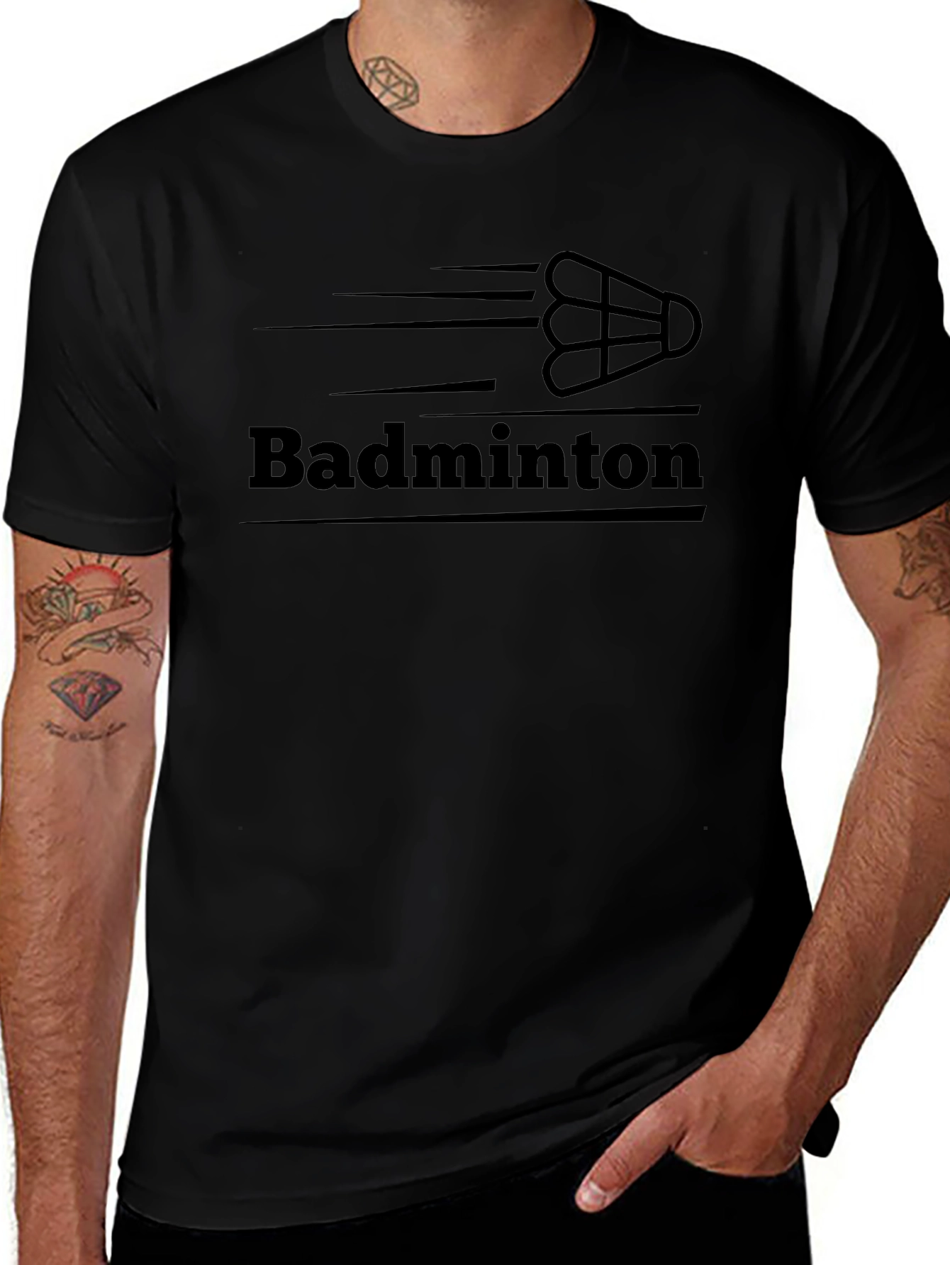 Badminton Graphic T-Shirt - Sporty Style