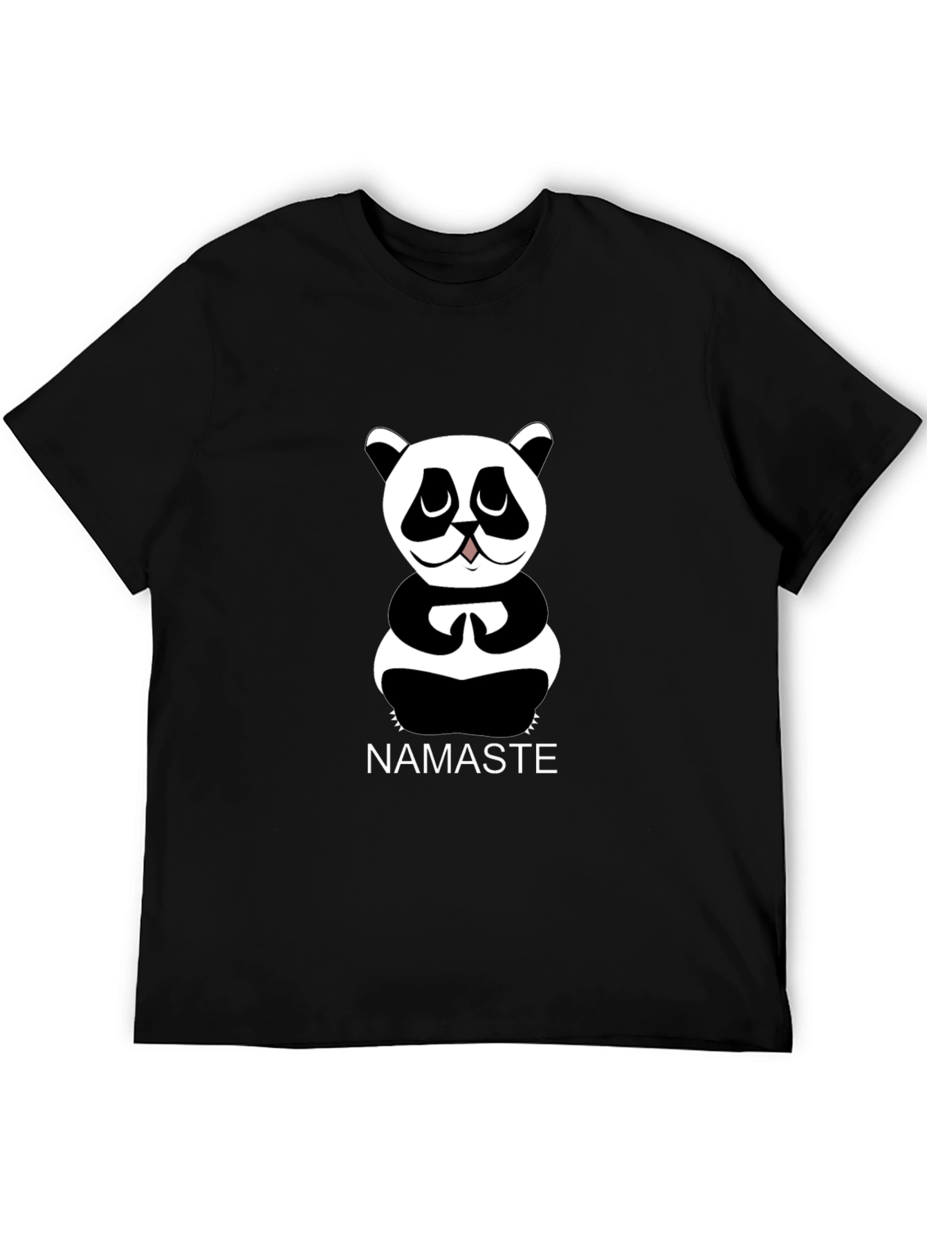 Namaste Panda Graphic Tee - Cute Meditating Animal Shirt