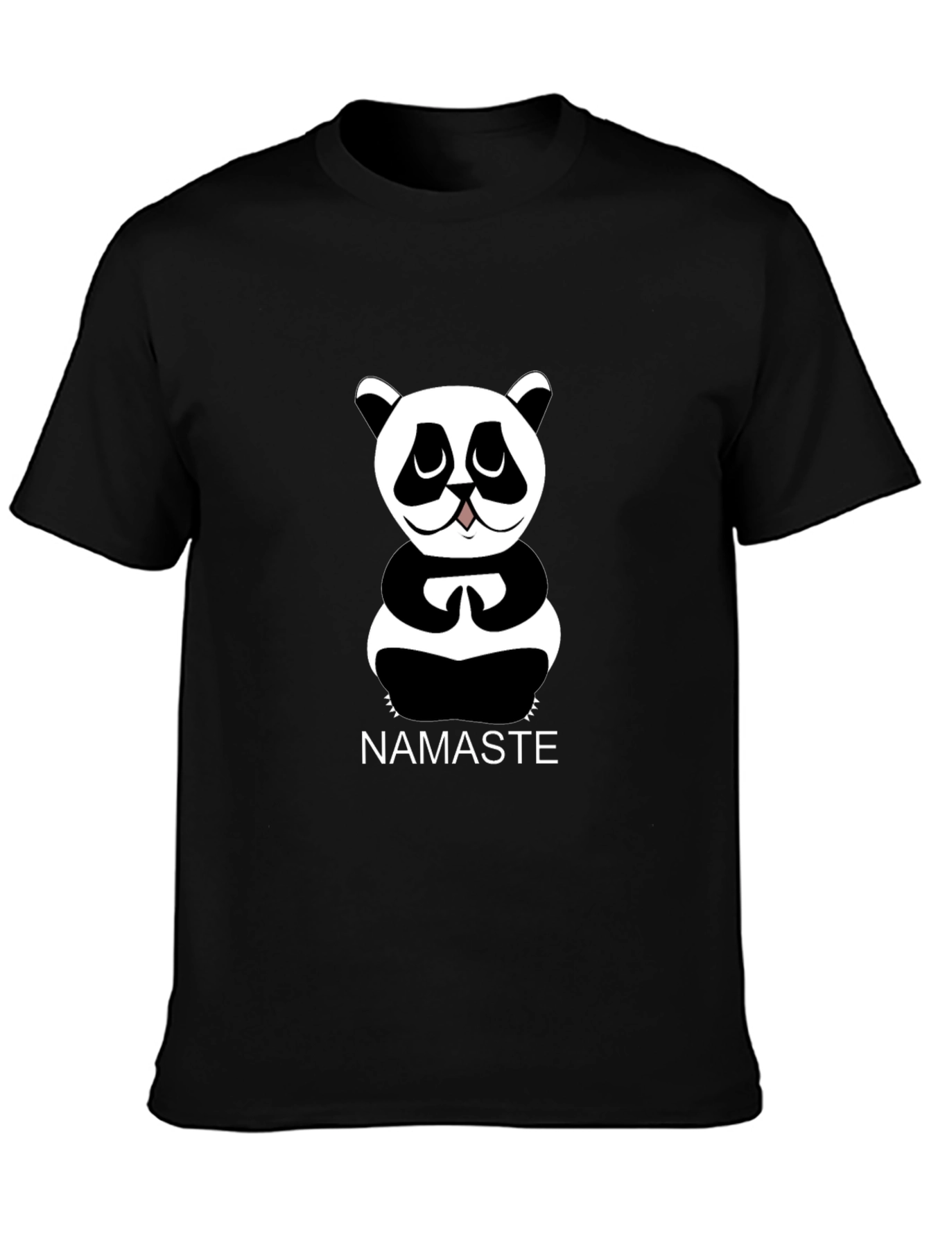 Namaste Panda Graphic Tee - Cute Meditating Animal Shirt