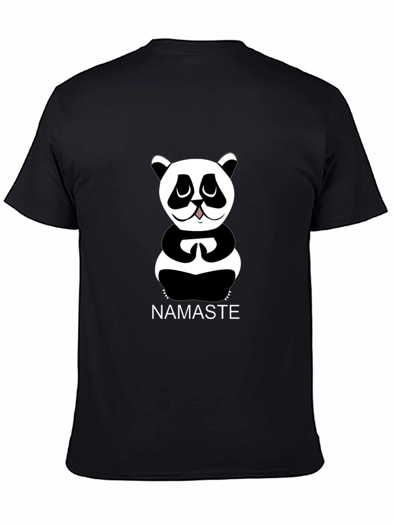 Namaste Panda Graphic Tee - Cute Meditating Animal Shirt