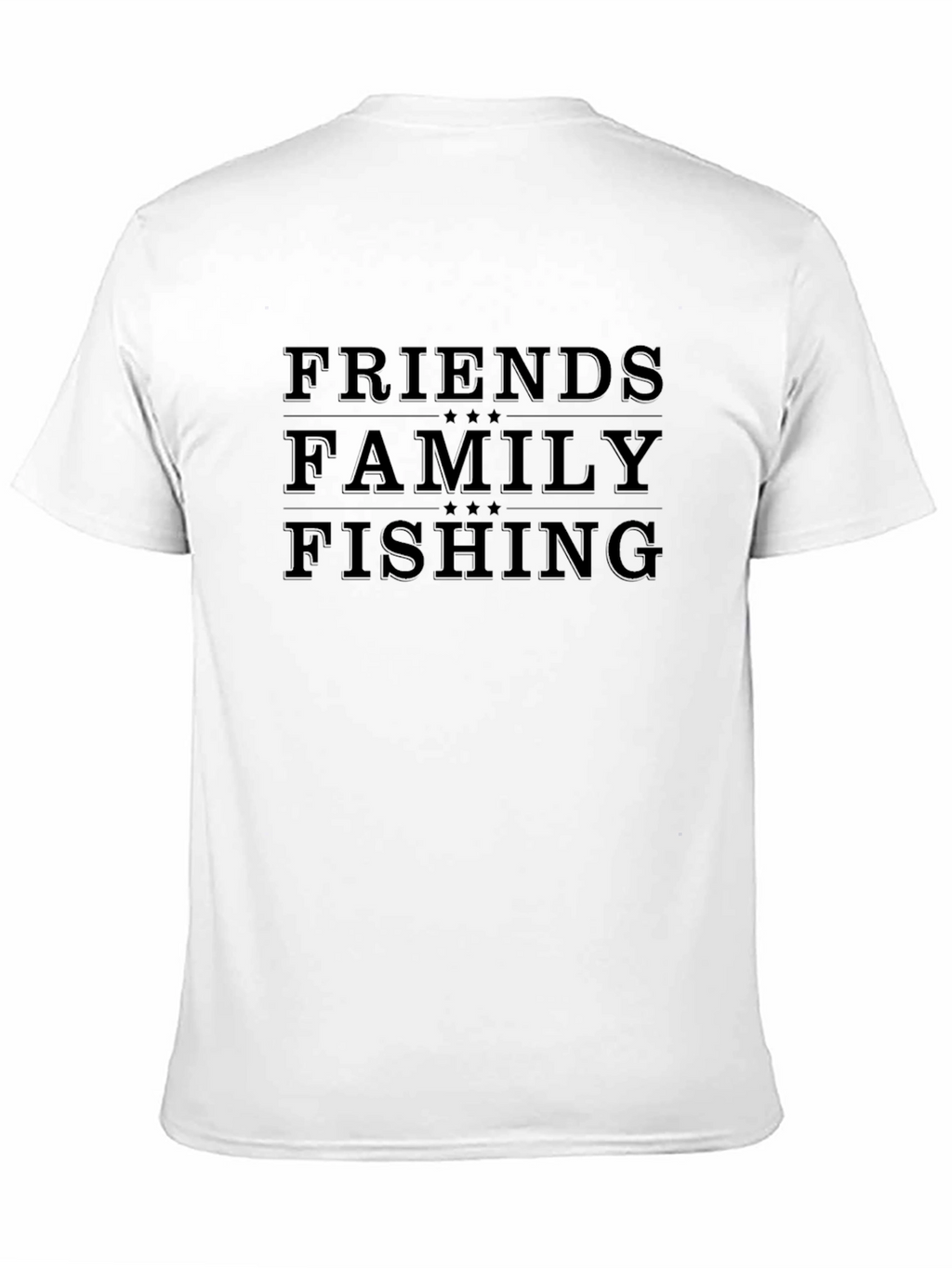Friends Family Fishing Black Graphic Tee
