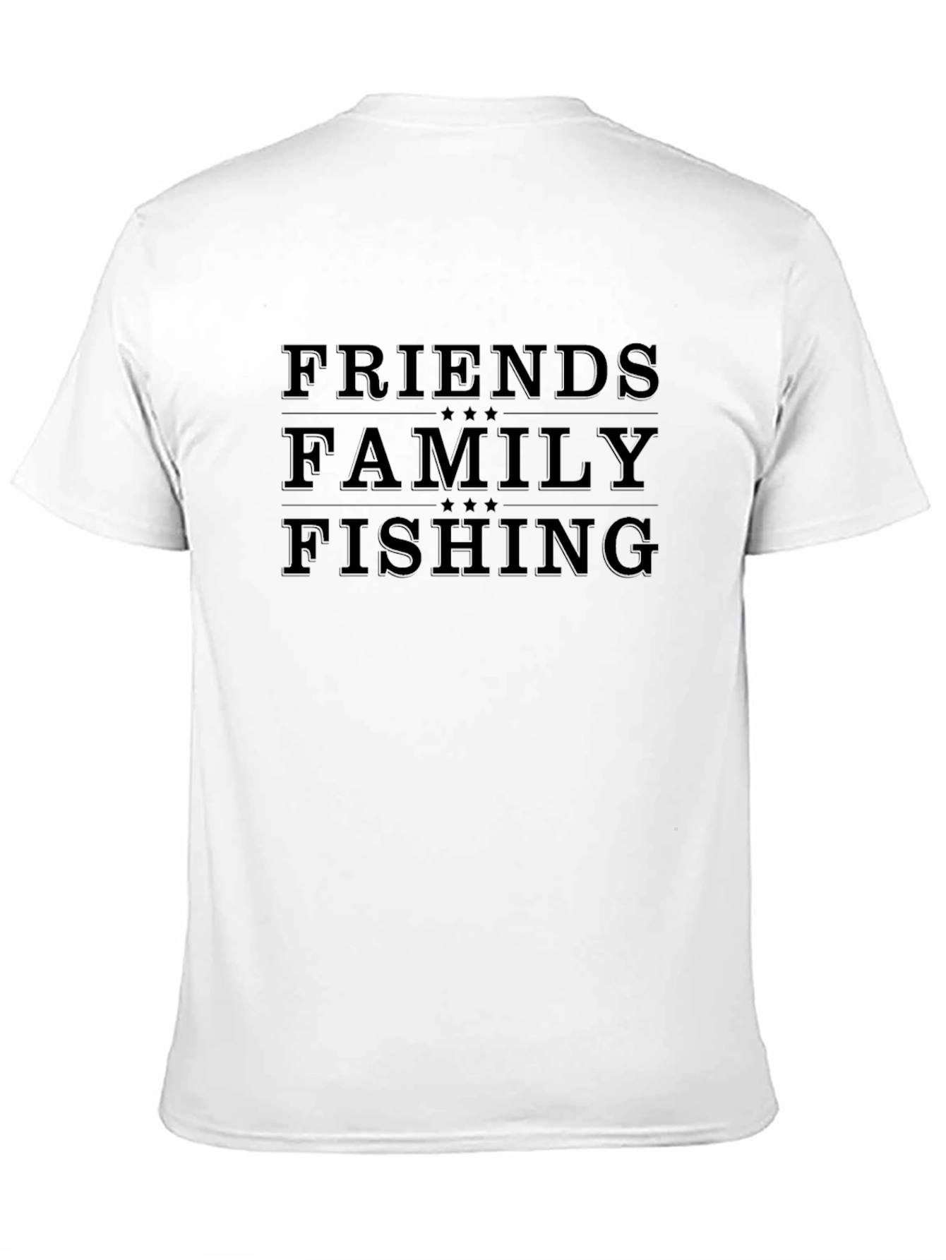 Friends Family Fishing Black Graphic Tee