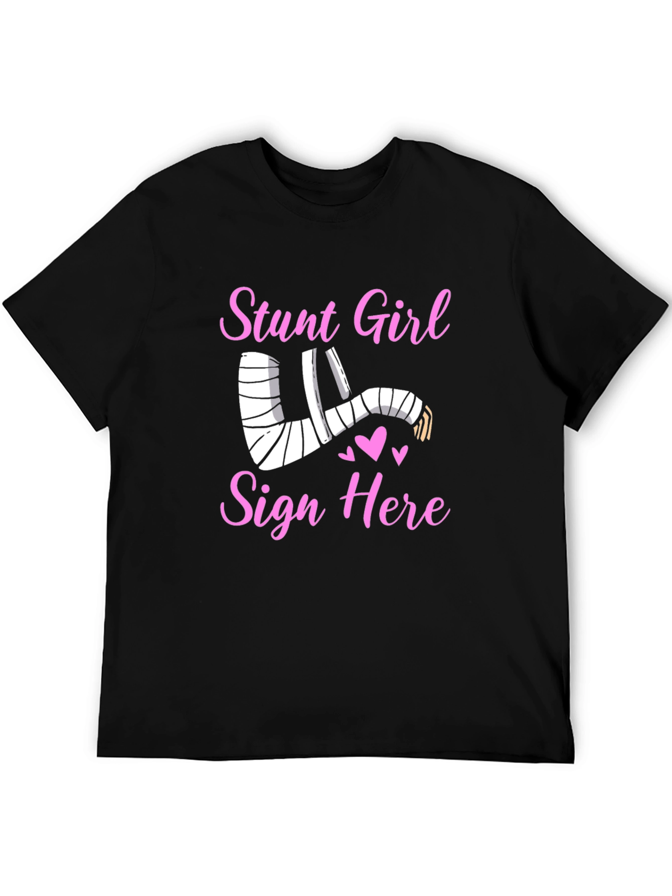 Stunt Girl Injured Arm Cast T-Shirt