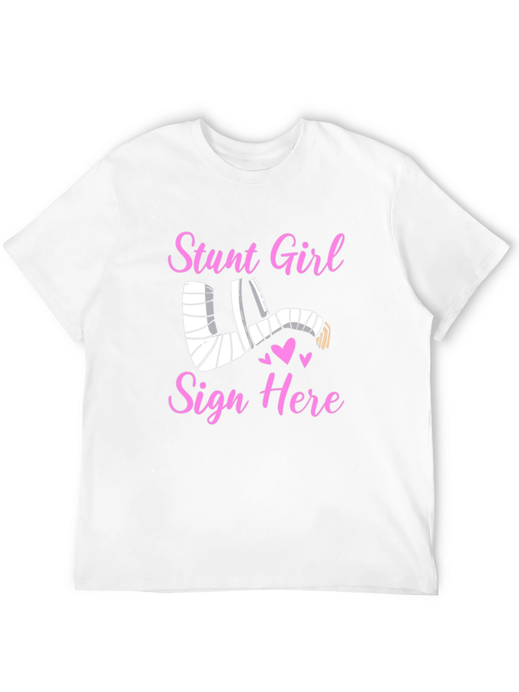 Stunt Girl Injured Arm Cast T-Shirt