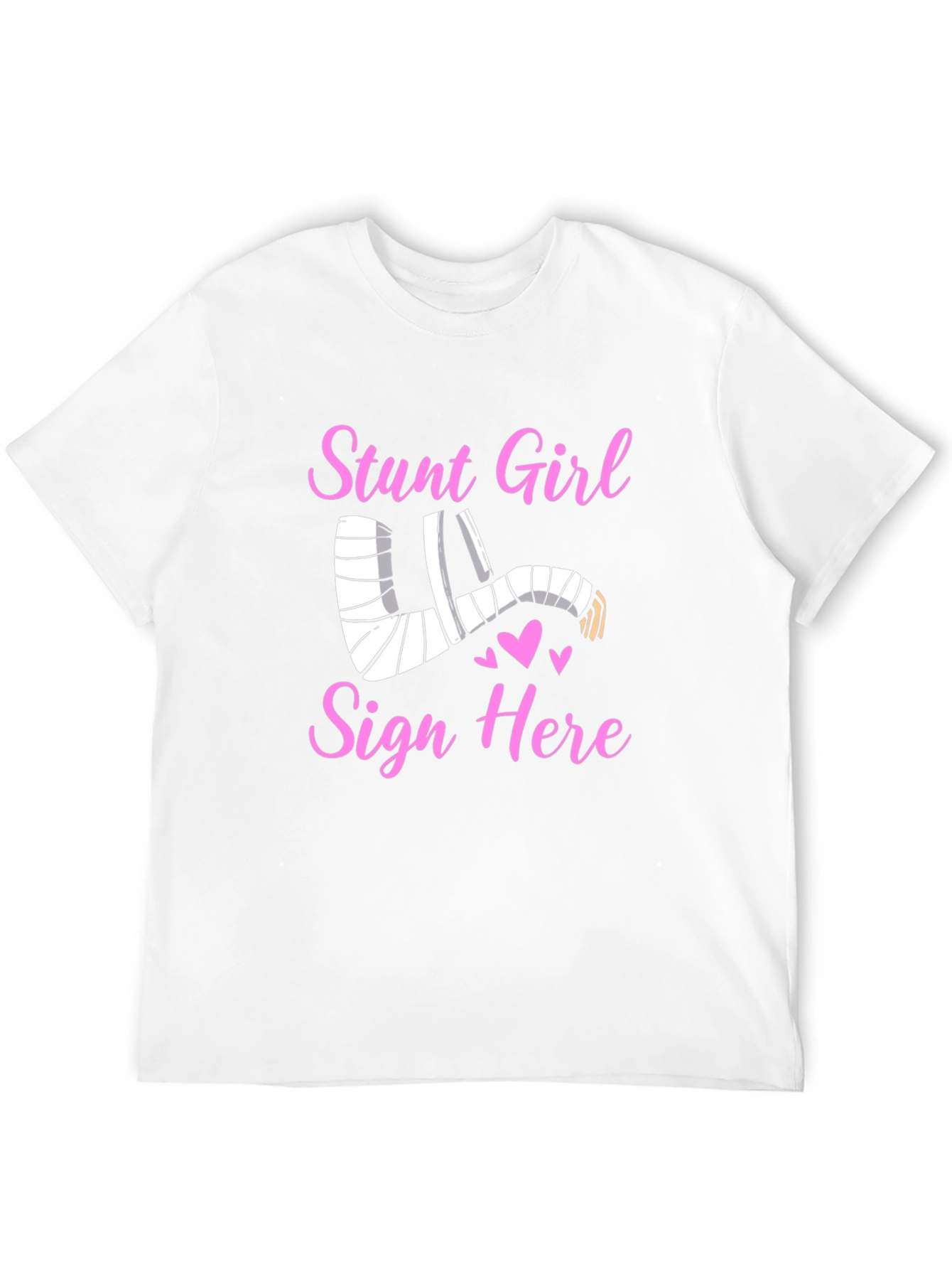 Stunt Girl Injured Arm Cast T-Shirt