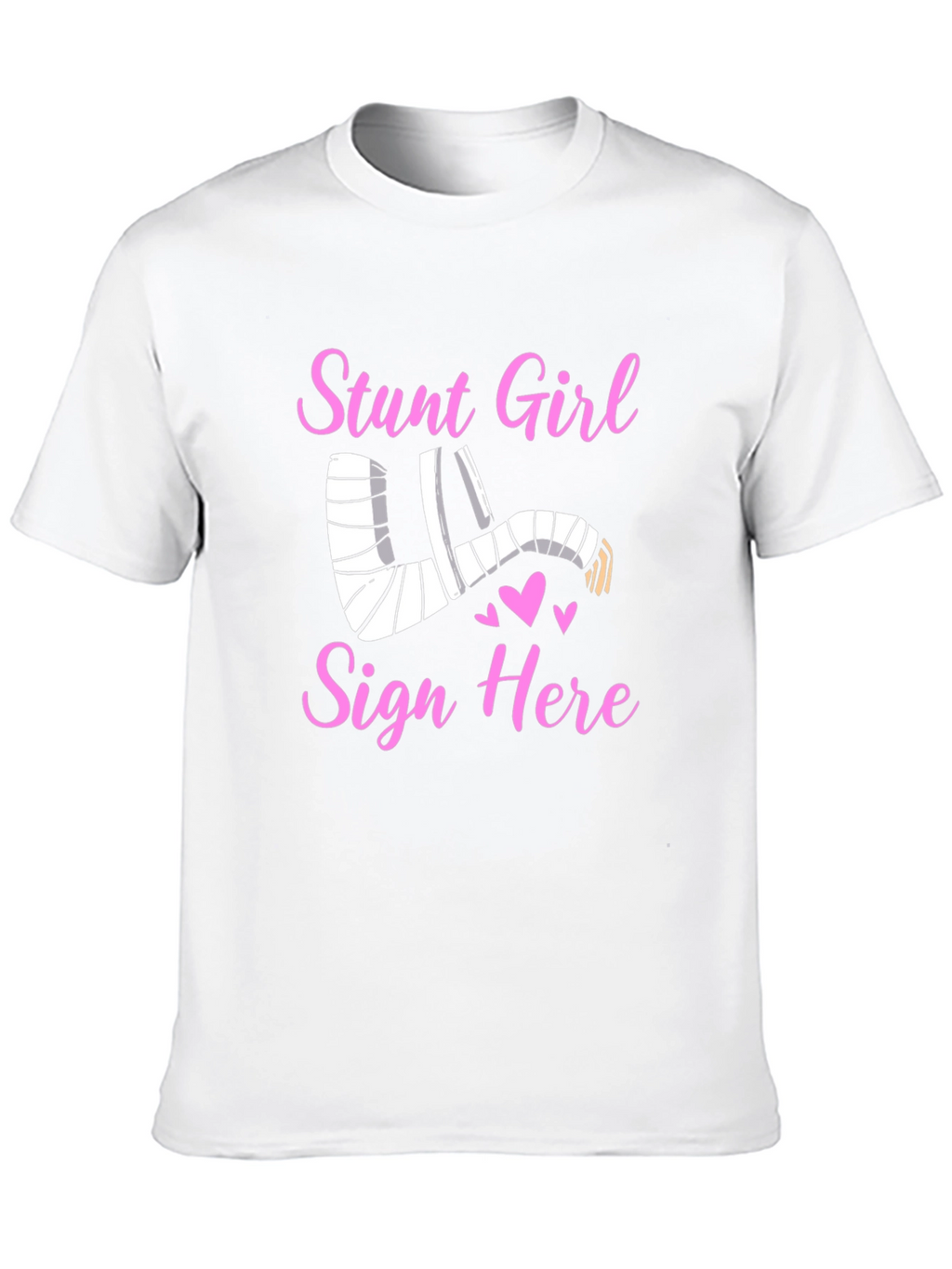 Stunt Girl Injured Arm Cast T-Shirt