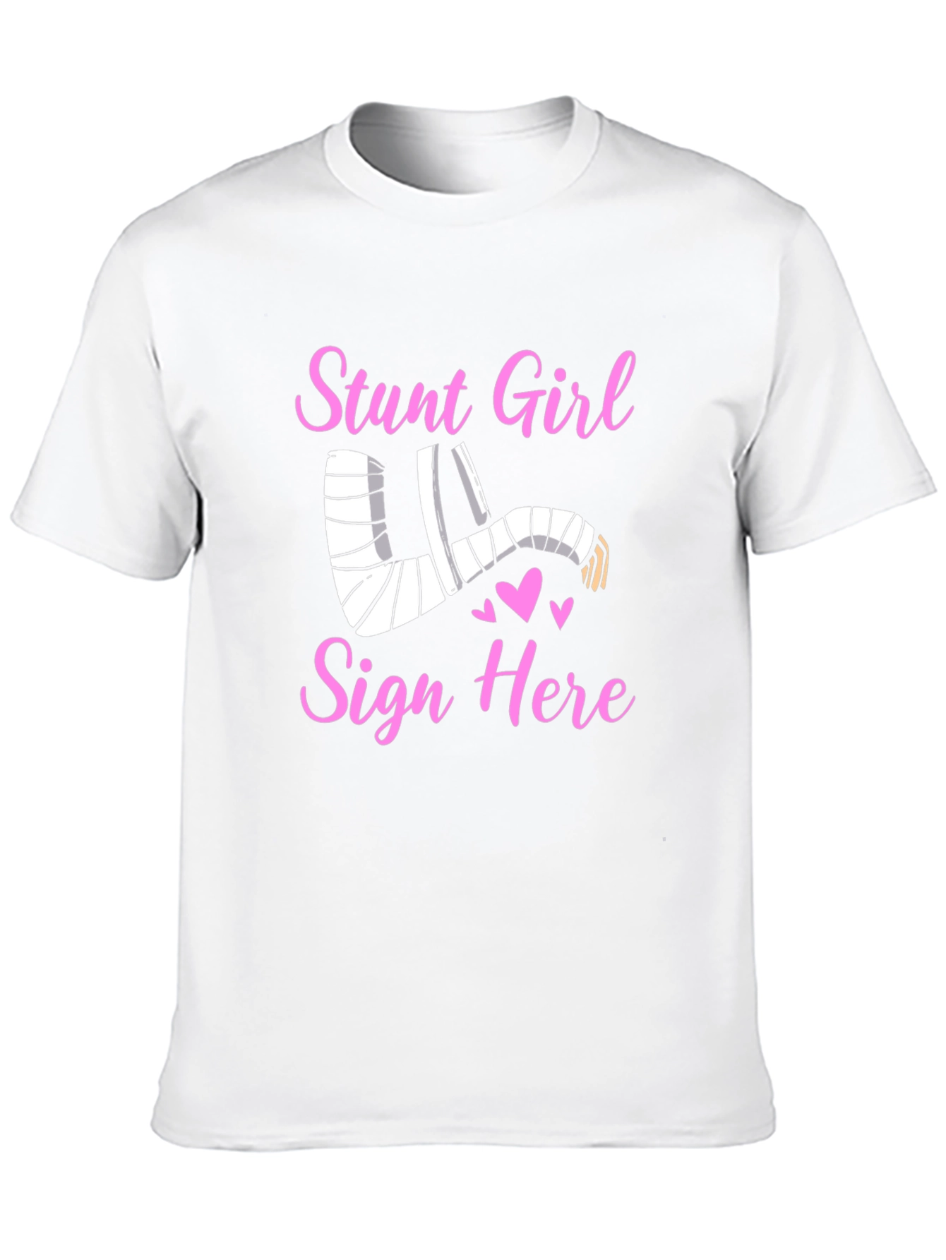 Stunt Girl Injured Arm Cast T-Shirt