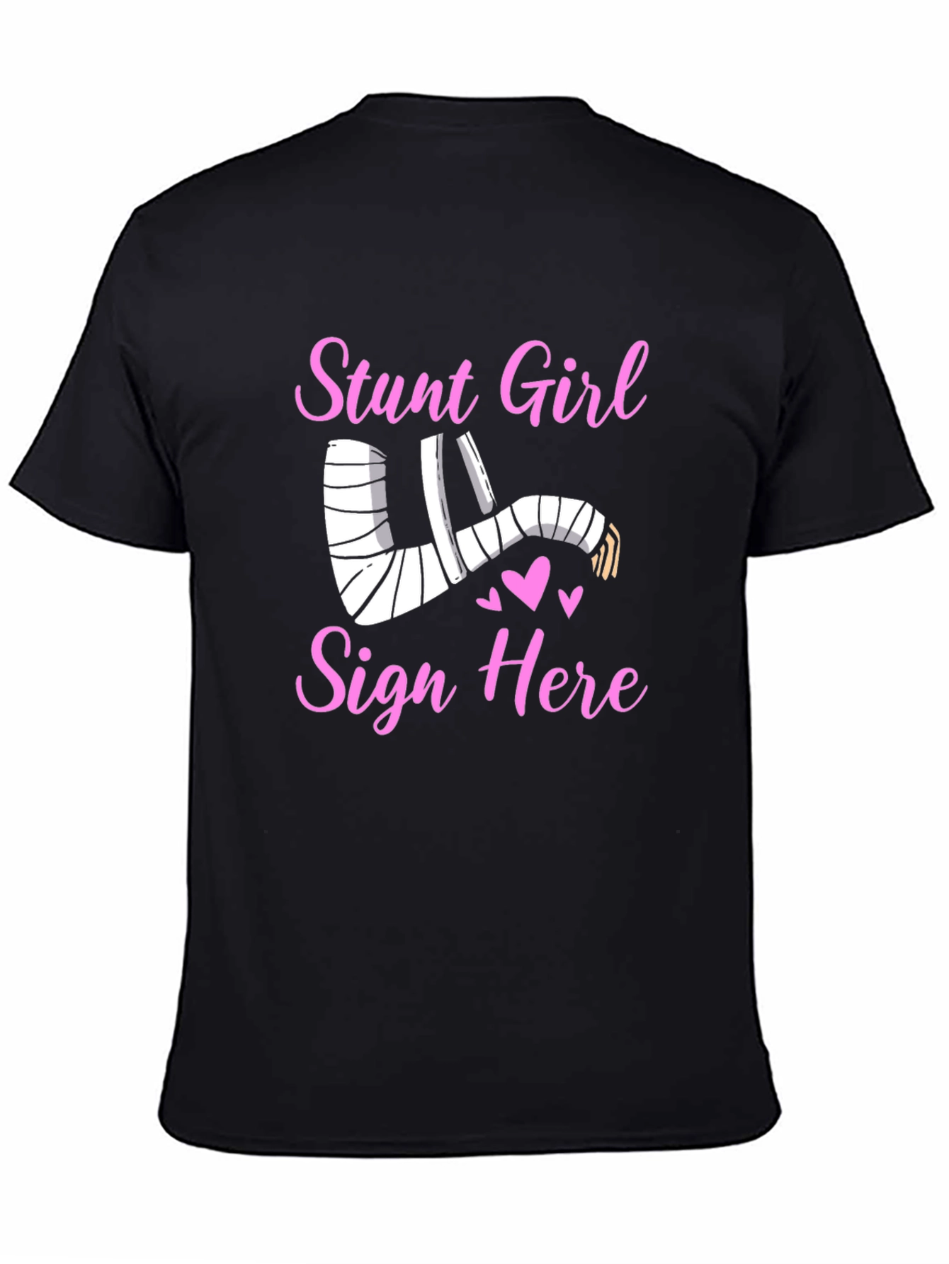 Stunt Girl Injured Arm Cast T-Shirt