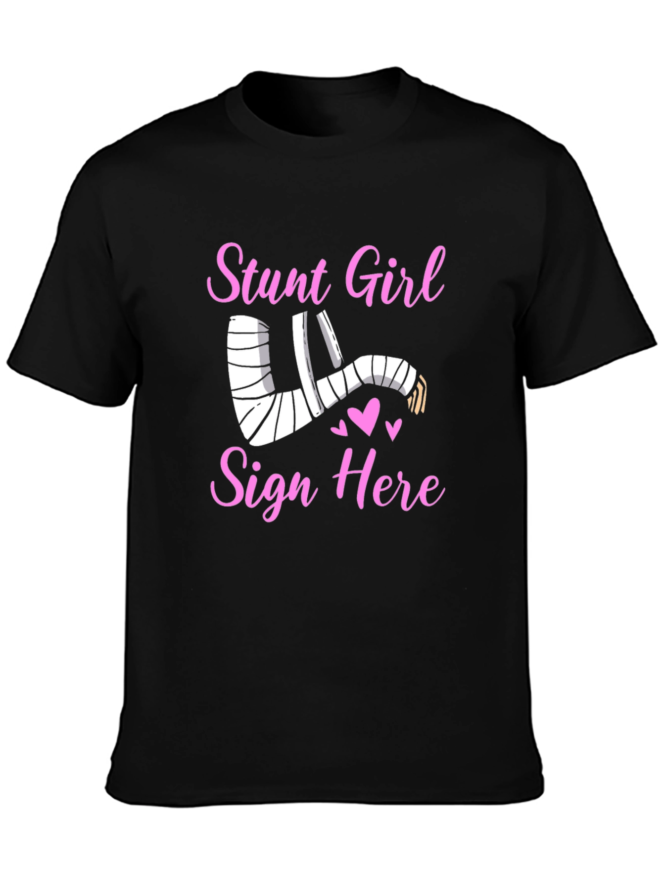 Stunt Girl Injured Arm Cast T-Shirt