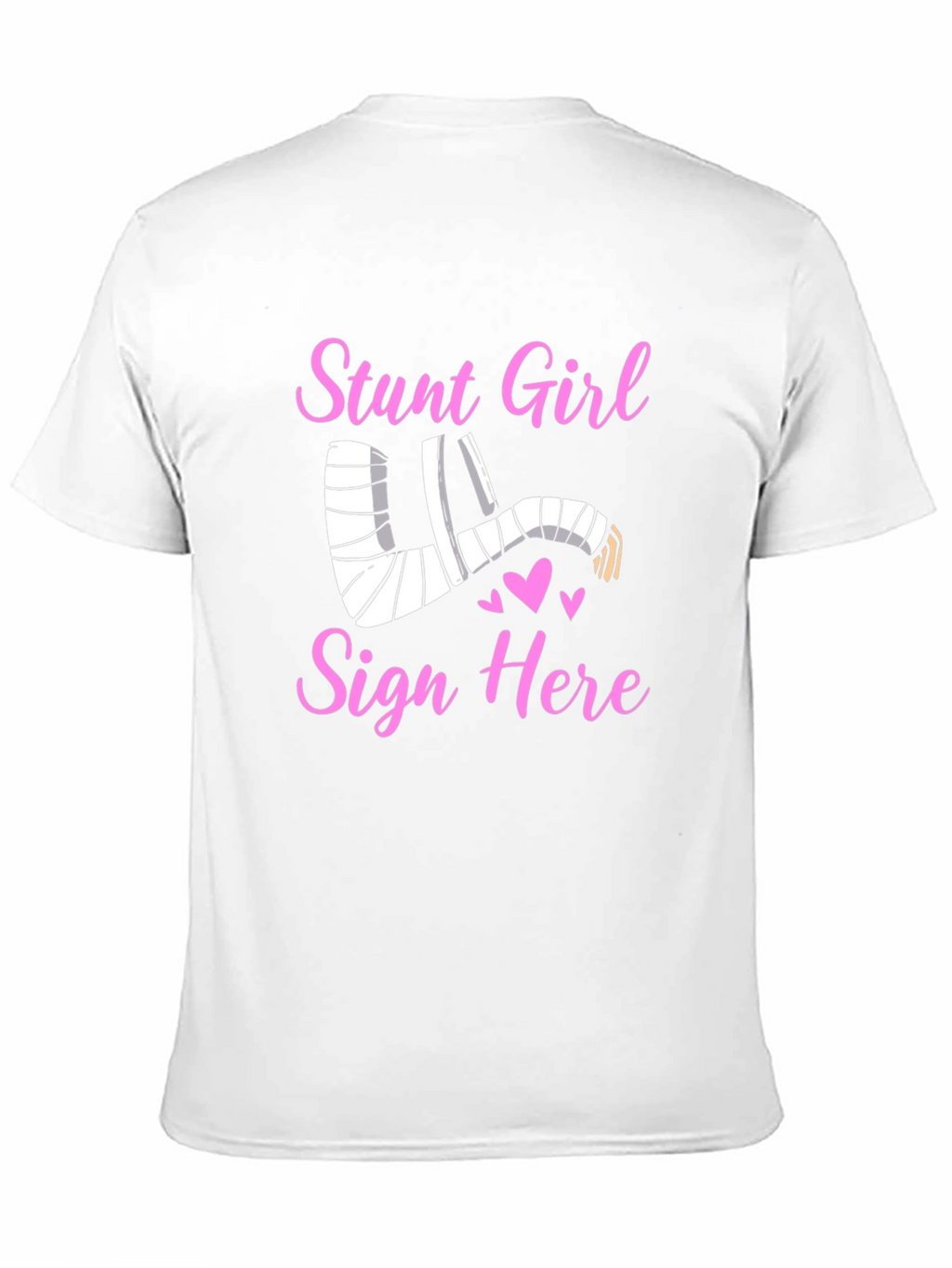 Stunt Girl Injured Arm Cast T-Shirt