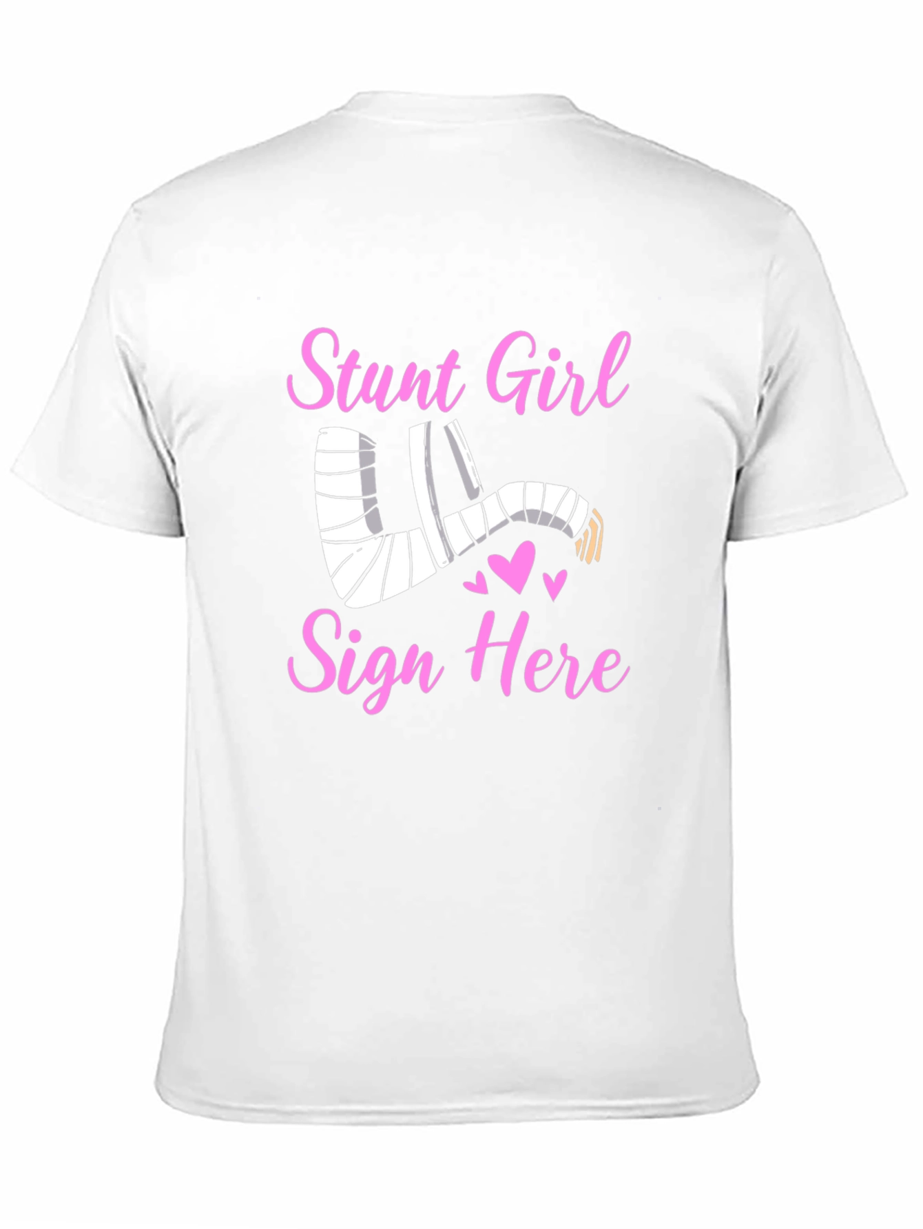 Stunt Girl Injured Arm Cast T-Shirt