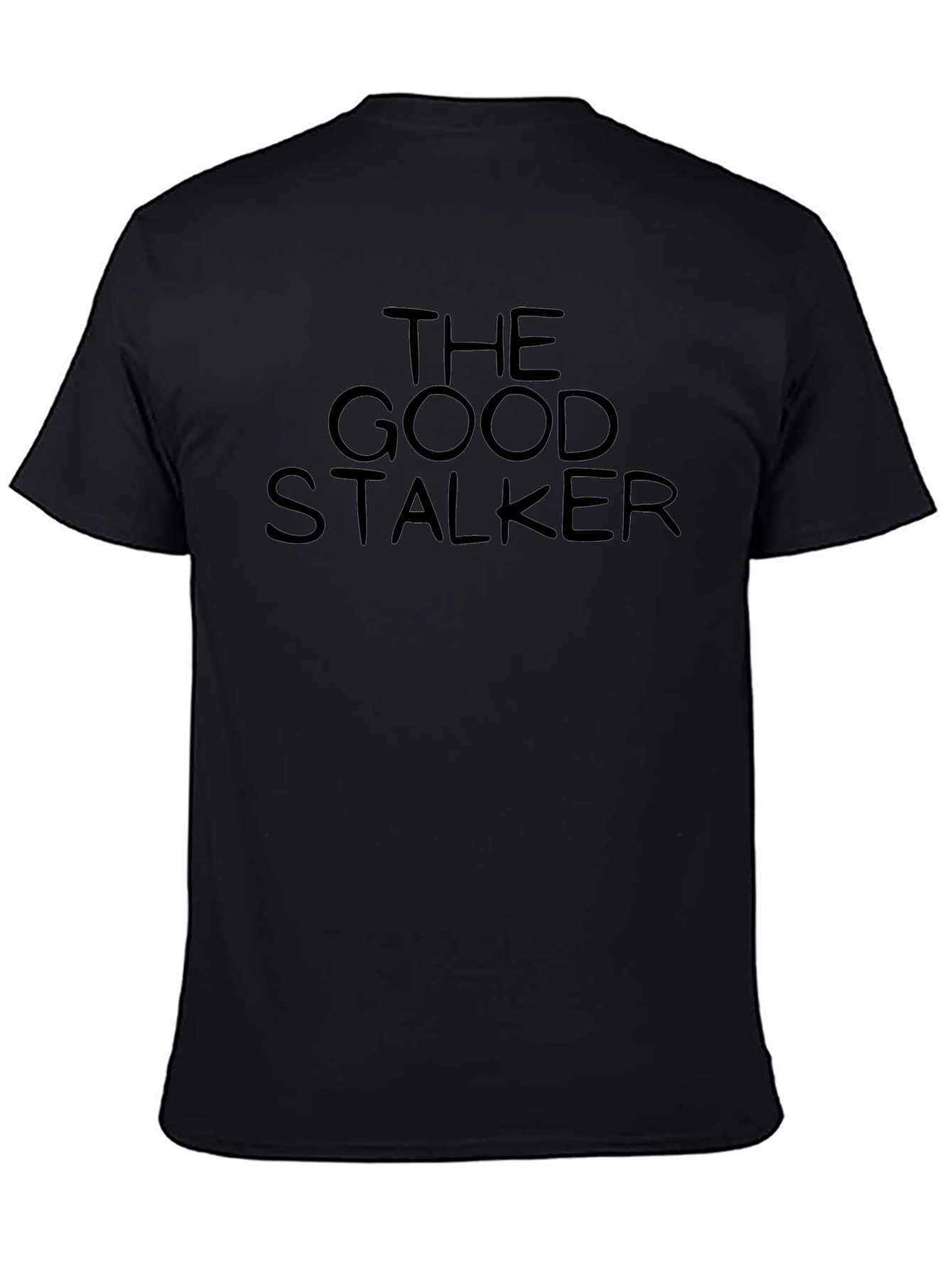 The Good Stalker Graphic Tee - Black Crew Neck T-Shirt