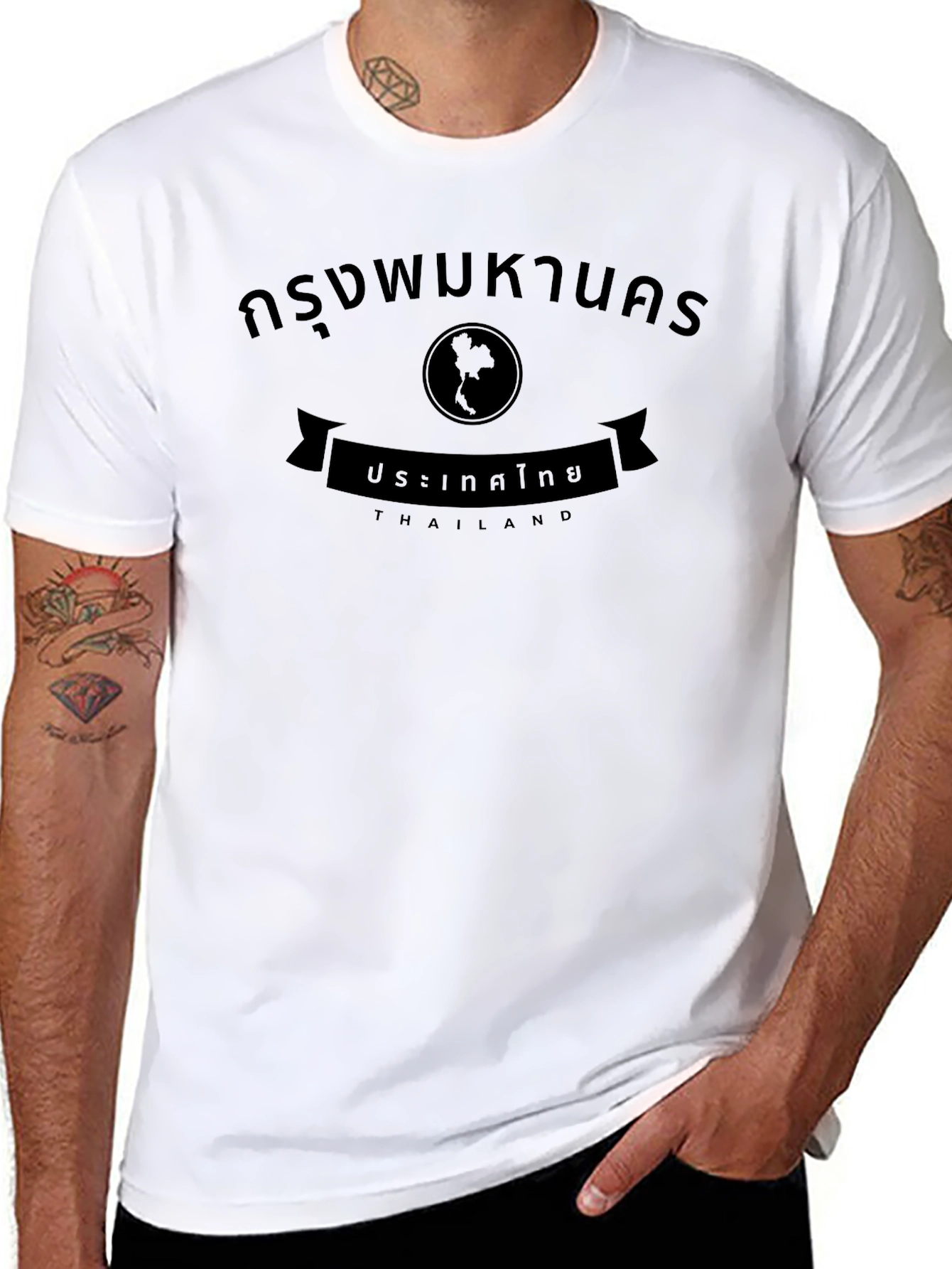 Thailand T-Shirt Bangkok Black Graphic Tee