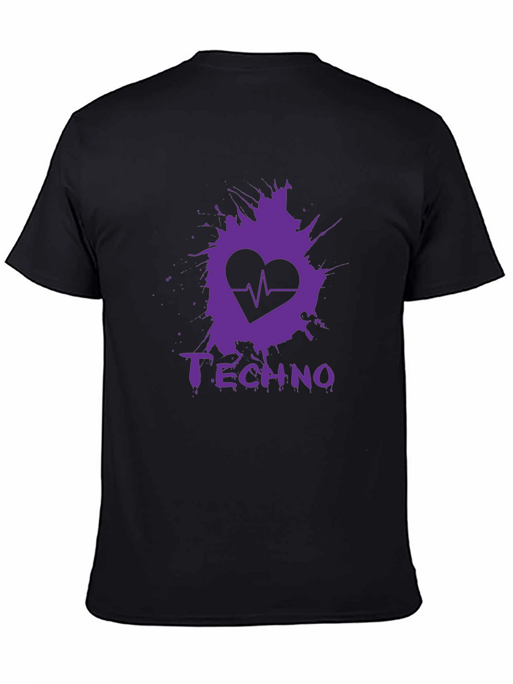 Techno Heartbeat Graphic T-Shirt