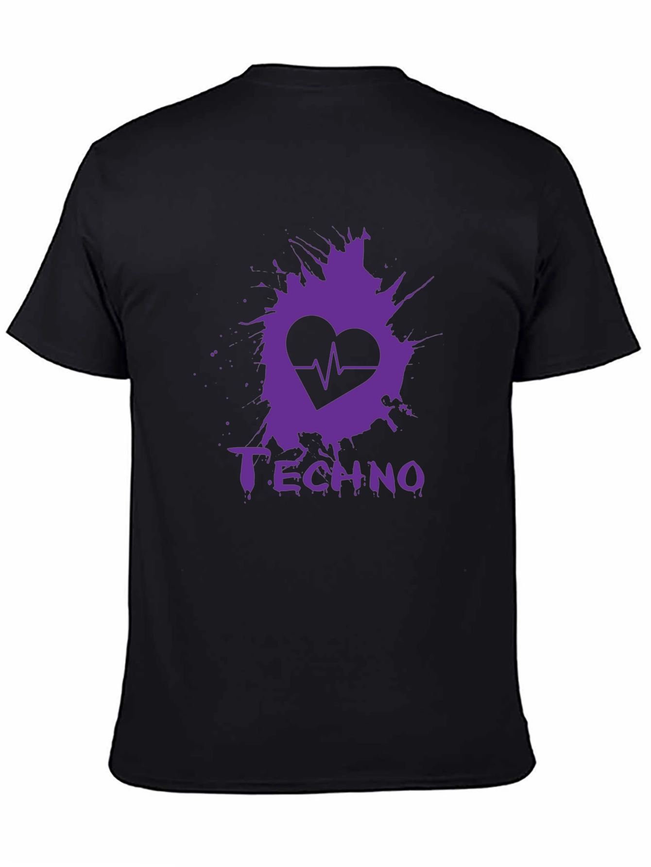 Techno Heartbeat Graphic T-Shirt