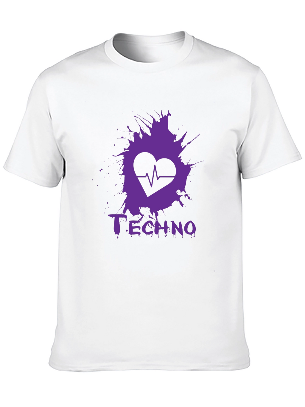 Techno Heartbeat Graphic T-Shirt