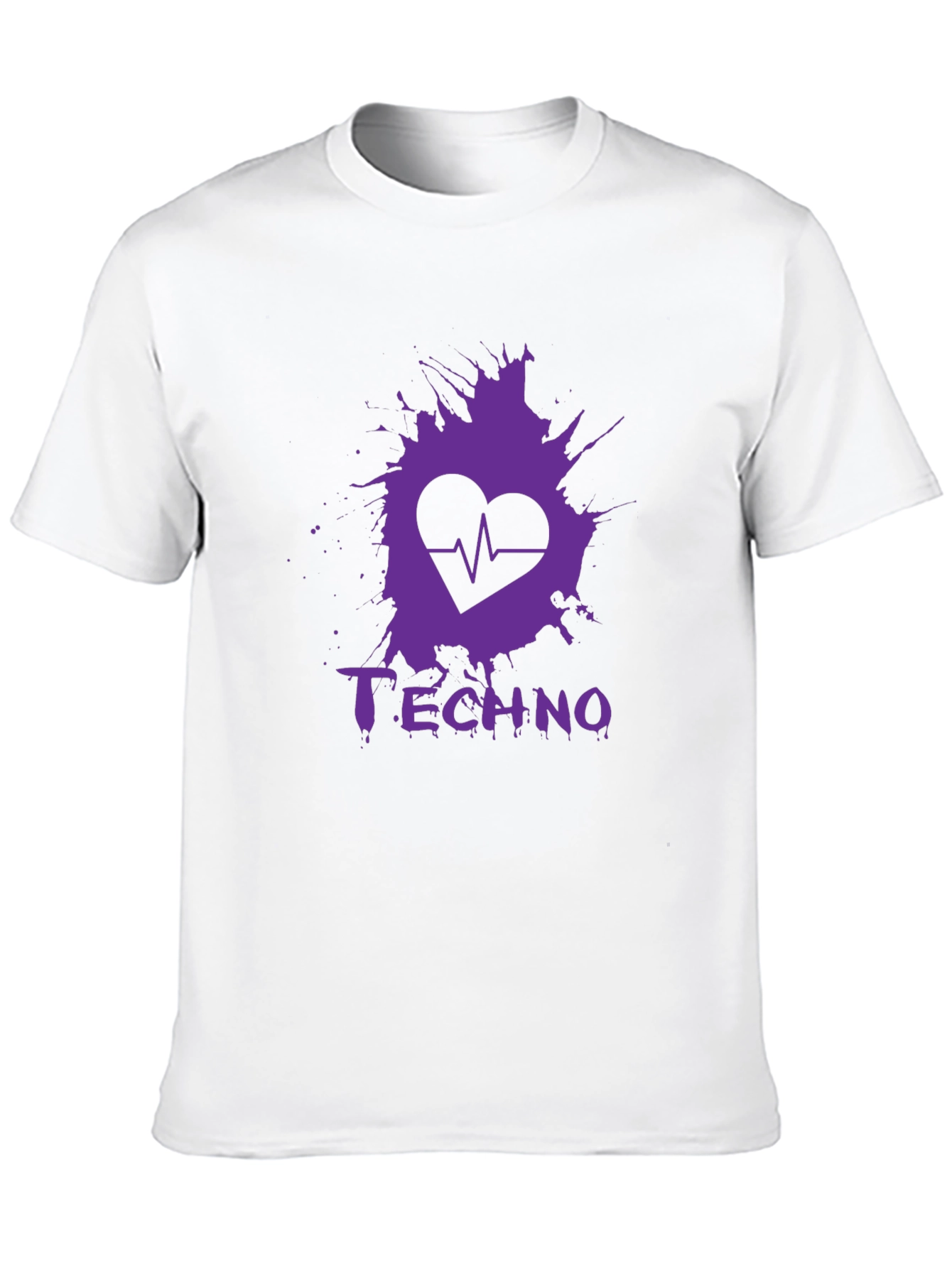 Techno Heartbeat Graphic T-Shirt