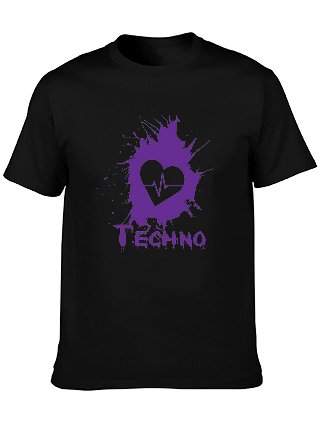 Techno Heartbeat Graphic T-Shirt