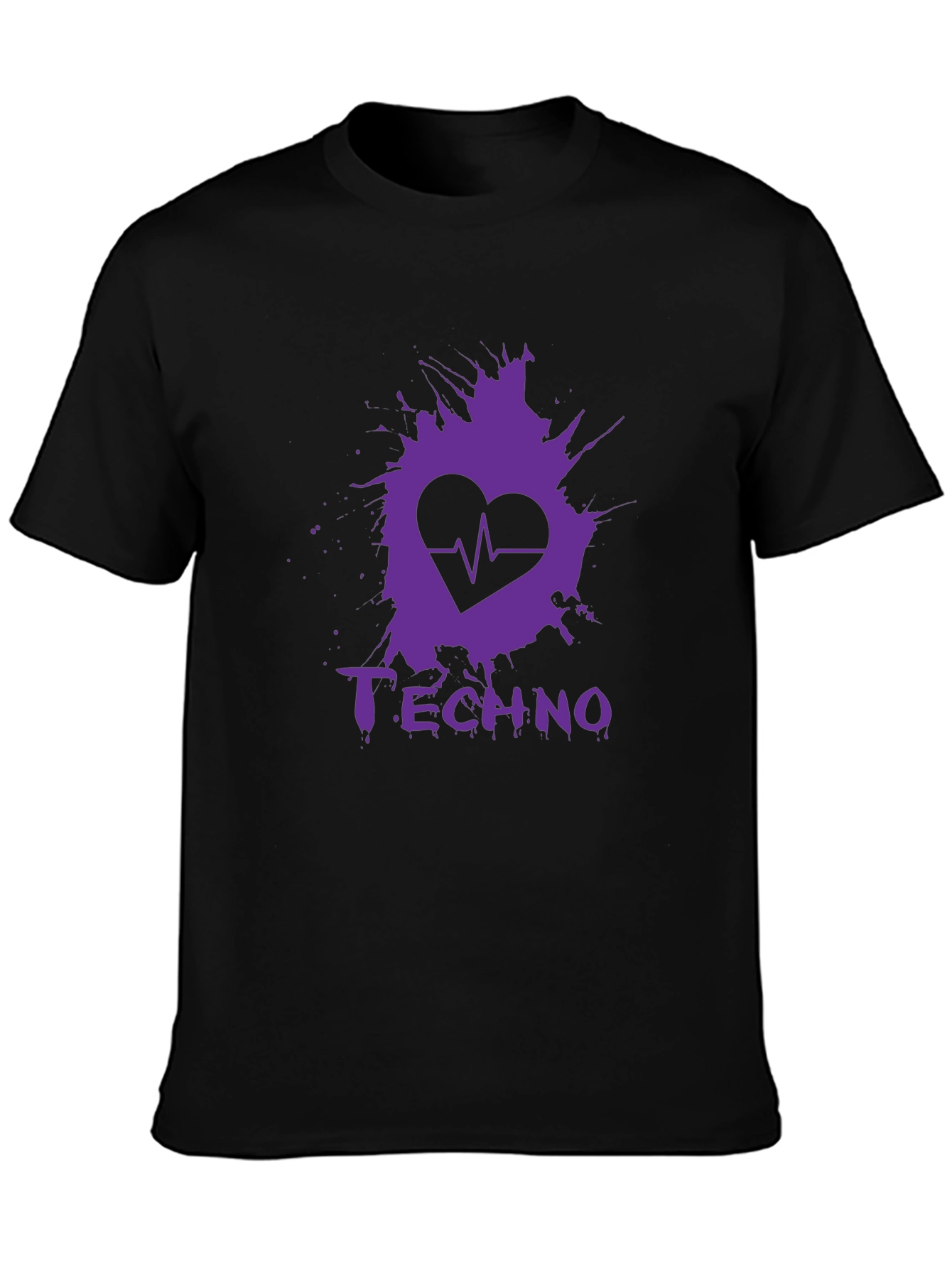 Techno Heartbeat Graphic T-Shirt