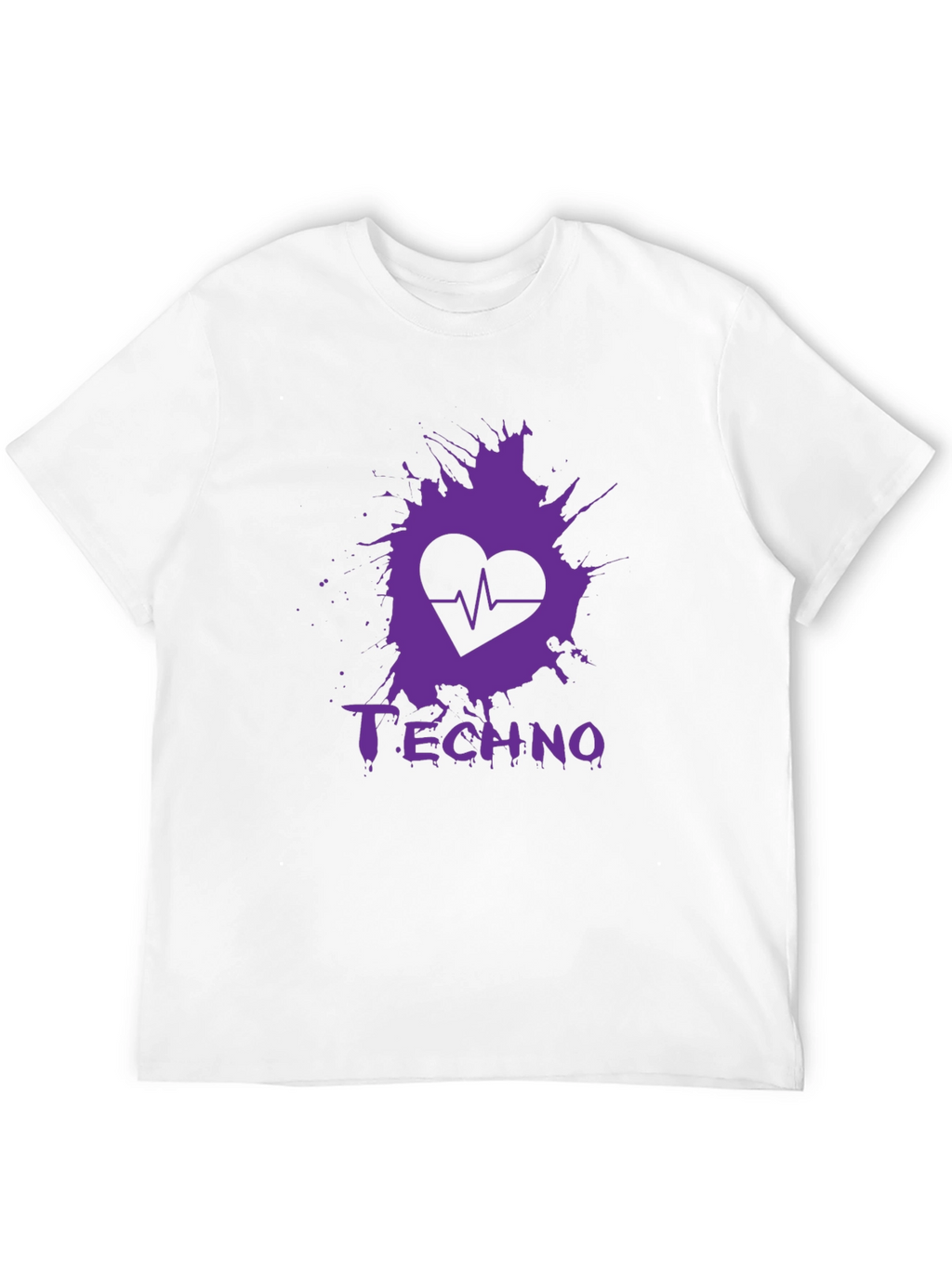 Techno Heartbeat Graphic T-Shirt