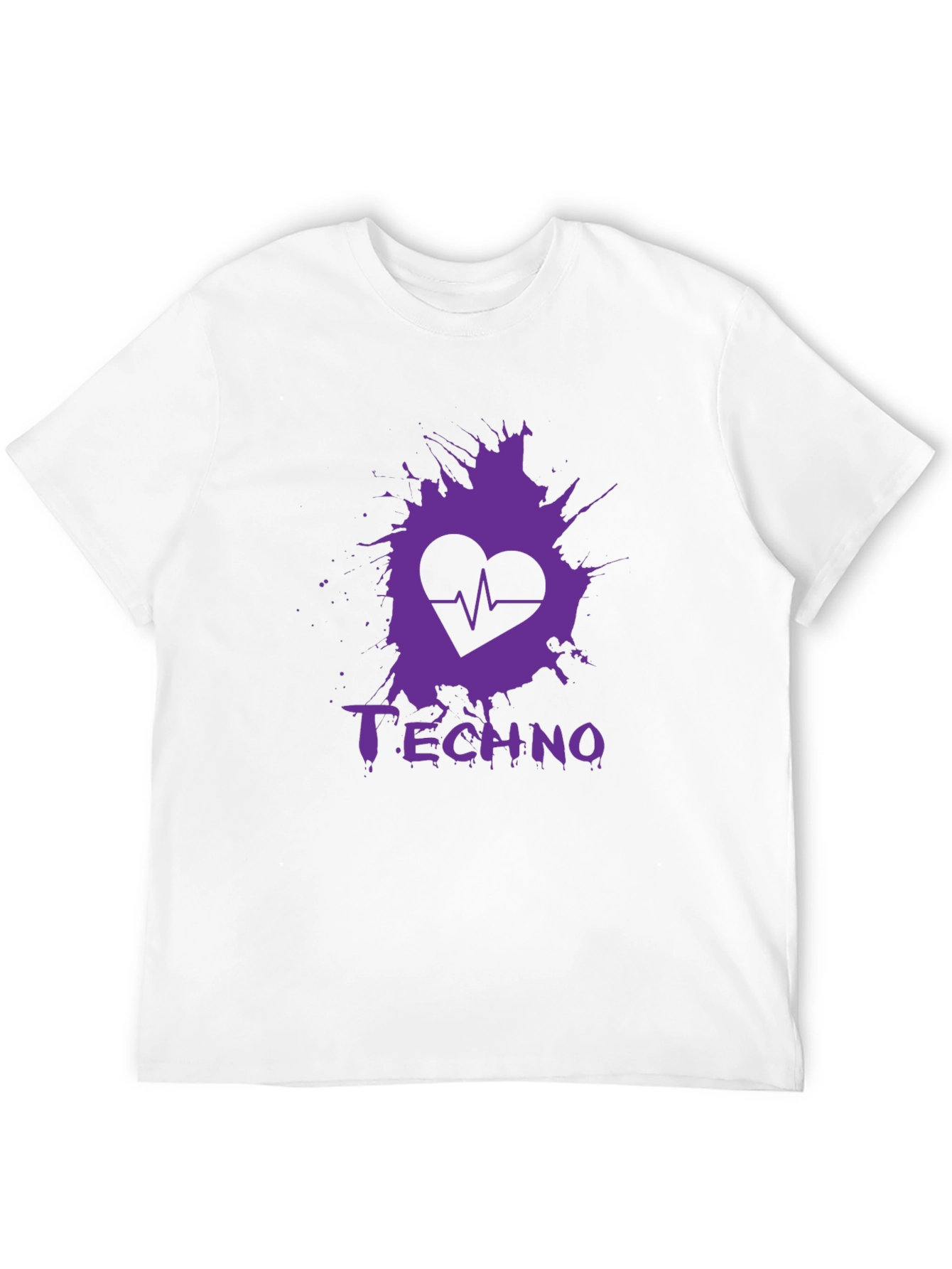 Techno Heartbeat Graphic T-Shirt