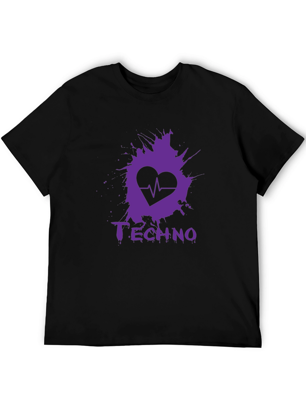 Techno Heartbeat Graphic T-Shirt