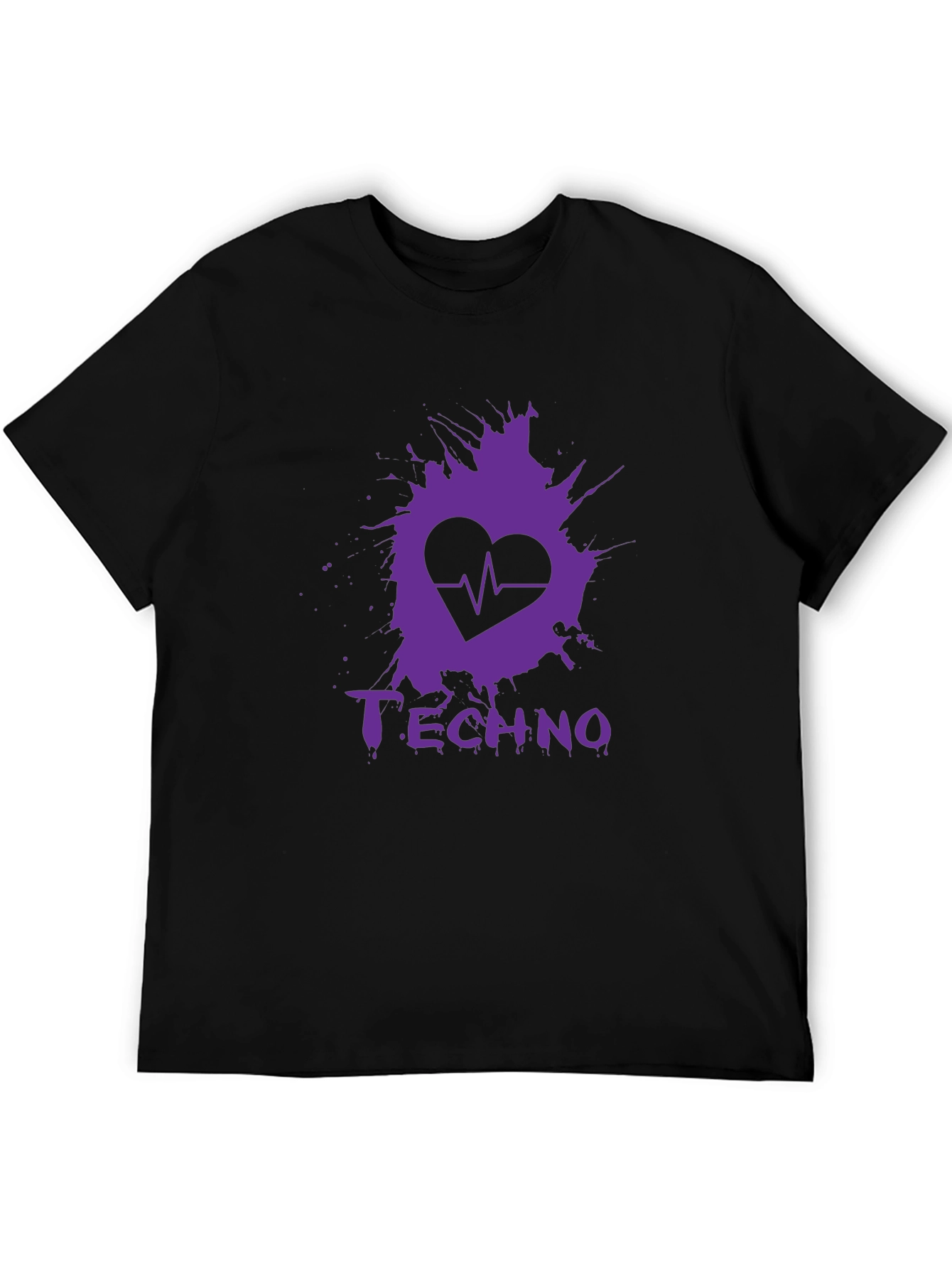 Techno Heartbeat Graphic T-Shirt