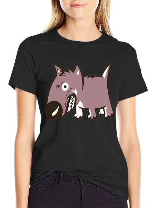 Cartoon Dog Graphic T-Shirt - Fun & Unique Style