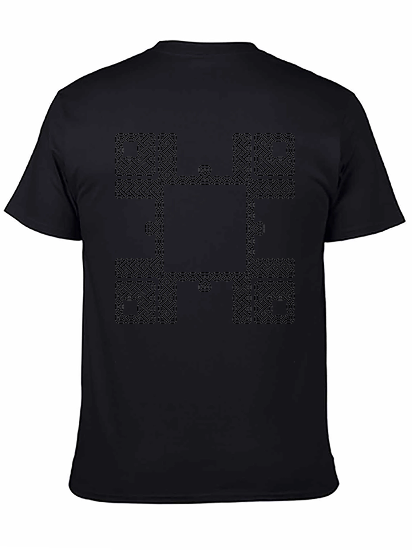 Celtic Knot Graphic Tee - Black