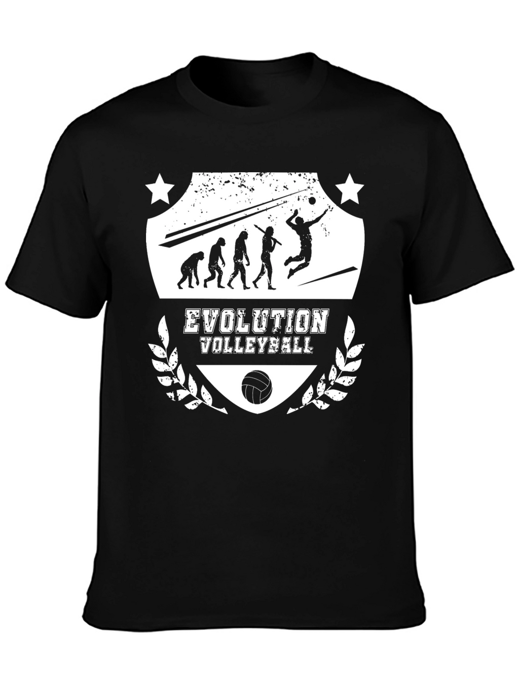 Evolution Volleyball Black Graphic T-Shirt