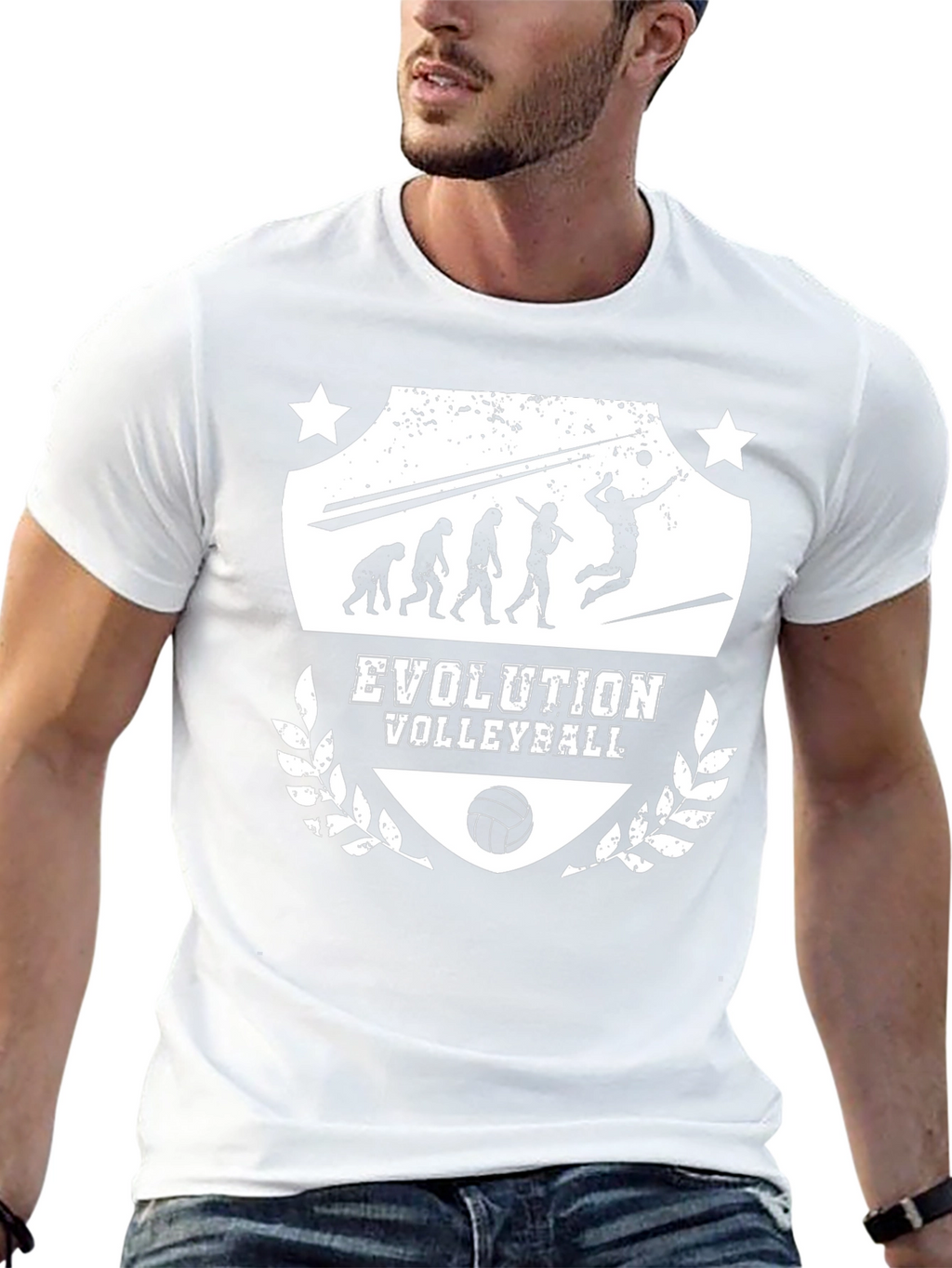 Evolution Volleyball Black Graphic T-Shirt