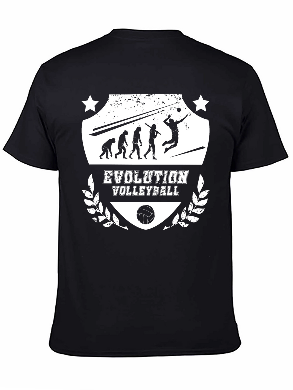 Evolution Volleyball Black Graphic T-Shirt