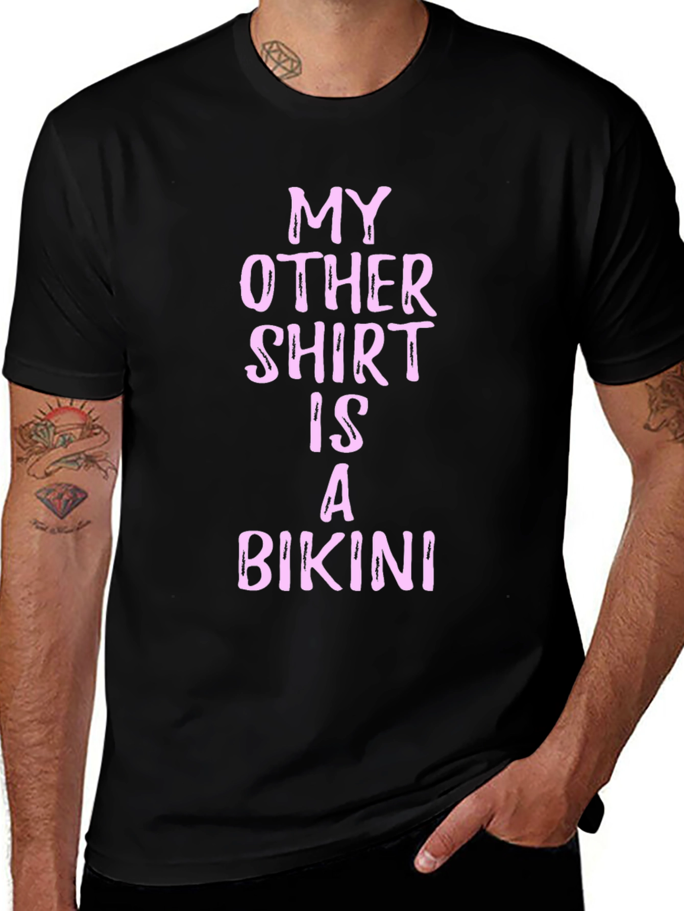 Funny My Other Shirt Is A Bikini Black Tee