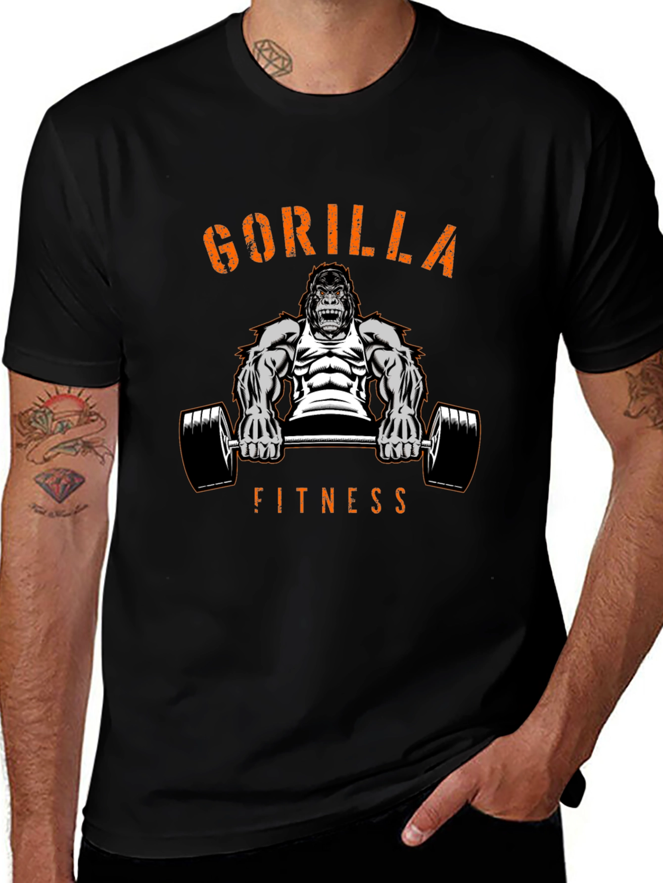 Gorilla Fitness Black T-Shirt
