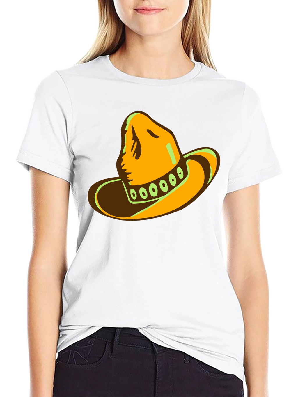 Cool Sombrero Graphic Black T-Shirt