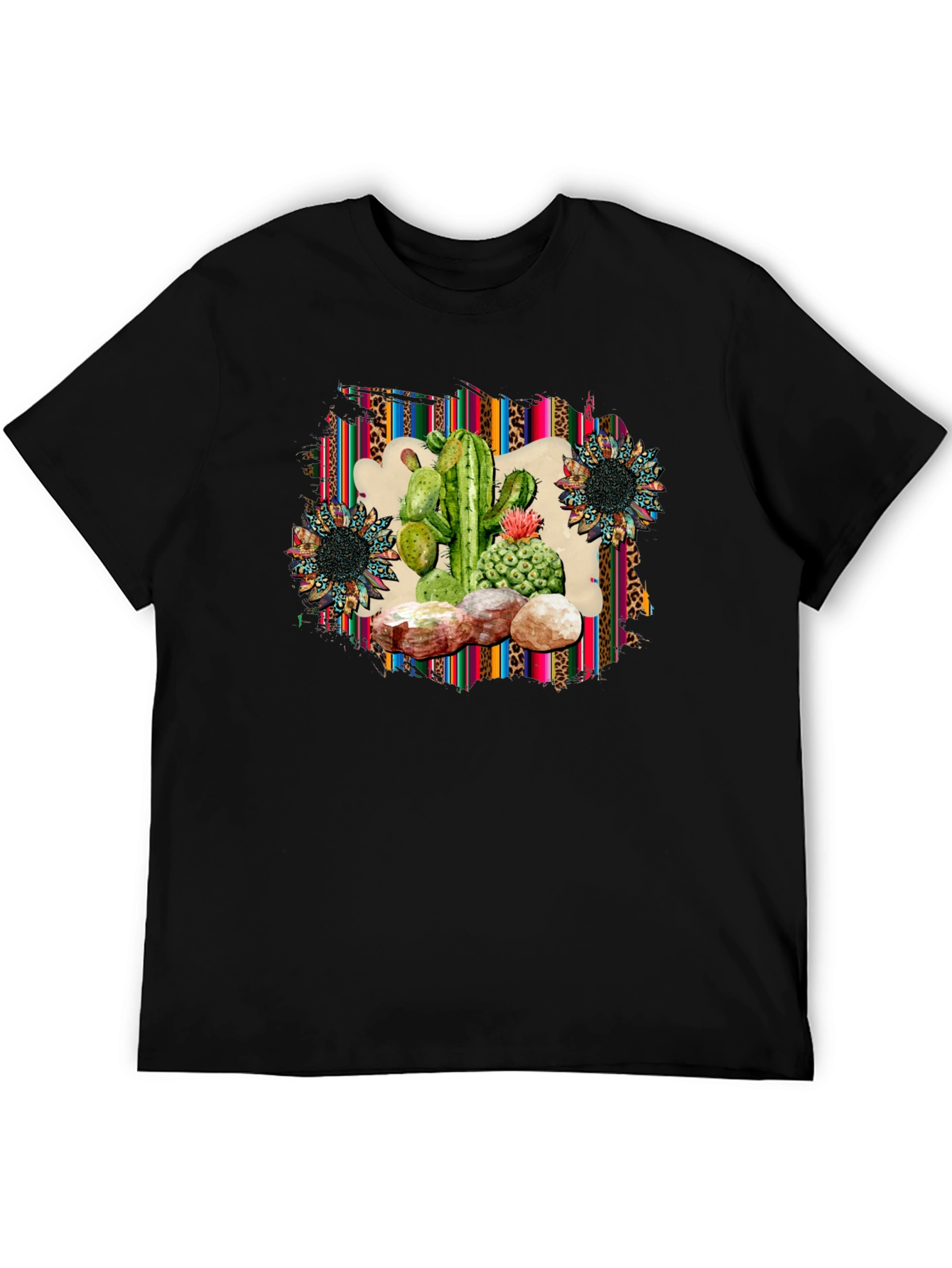 Cactus & Sunflower Graphic Print Tee