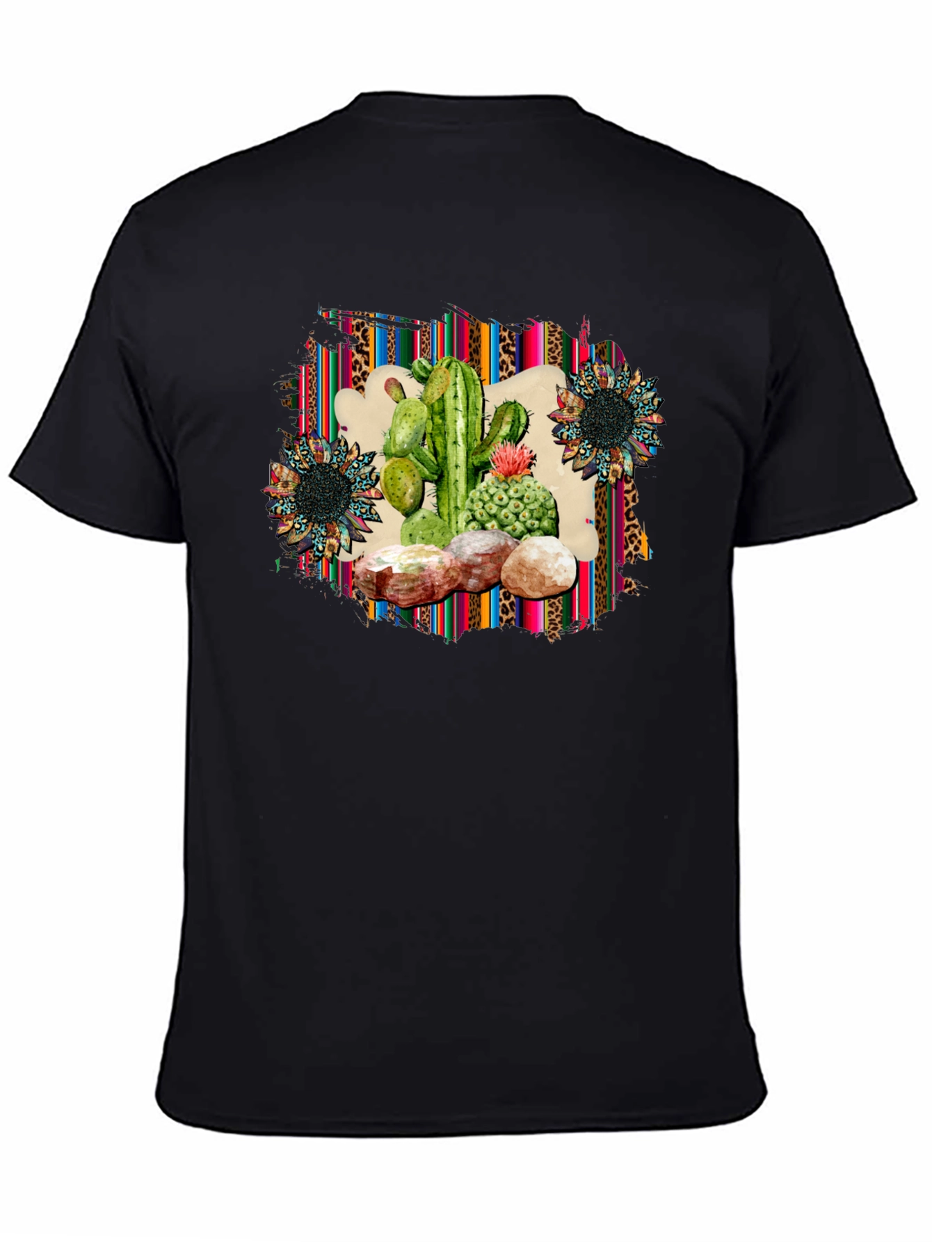 Cactus & Sunflower Graphic Print Tee