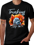 Trucking Fall T-Shirt | Unique Design