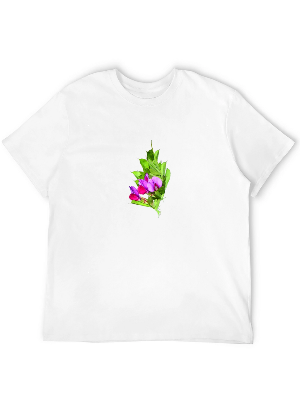 Floral Print Black T-Shirt