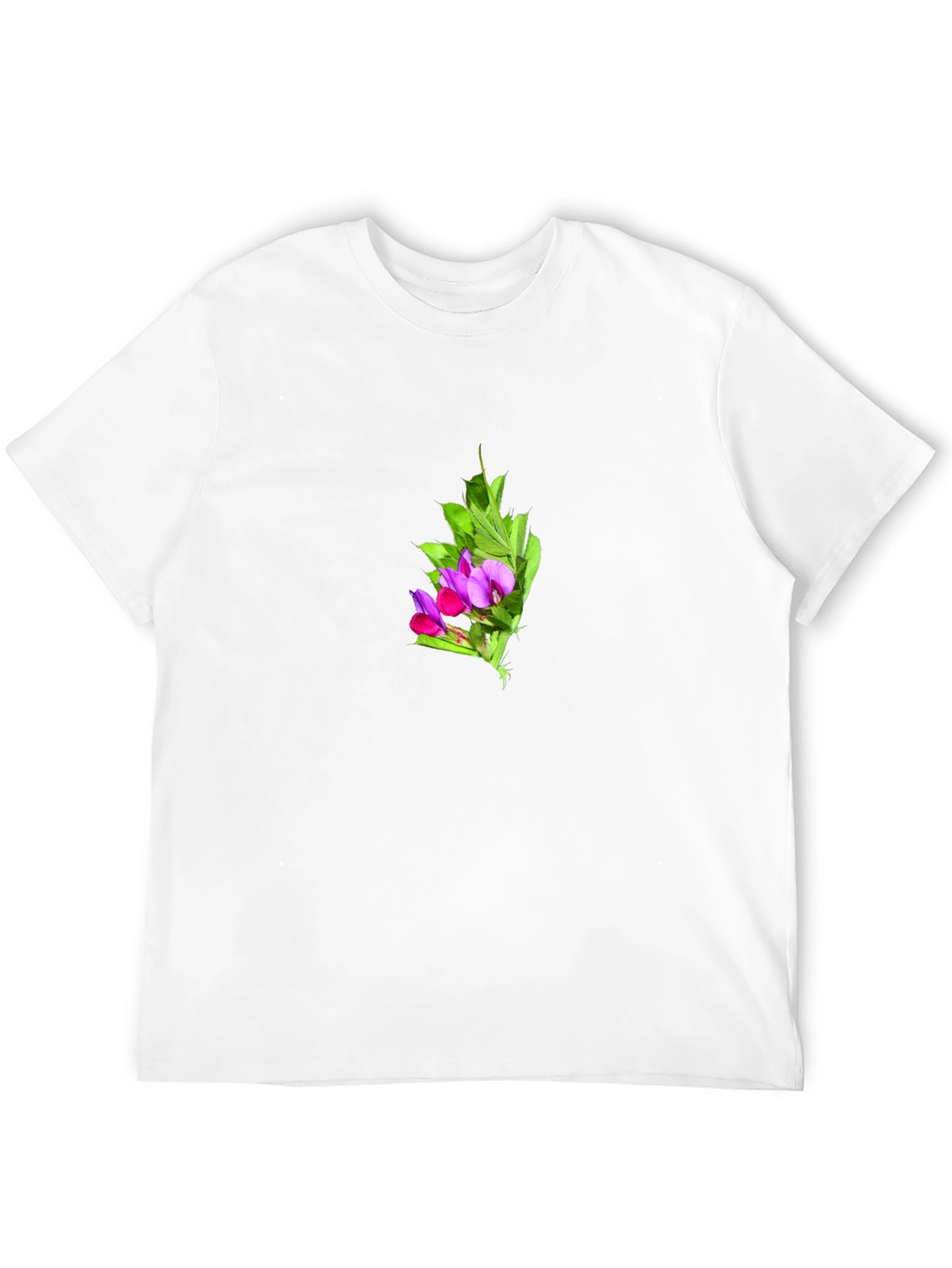 Floral Print Black T-Shirt