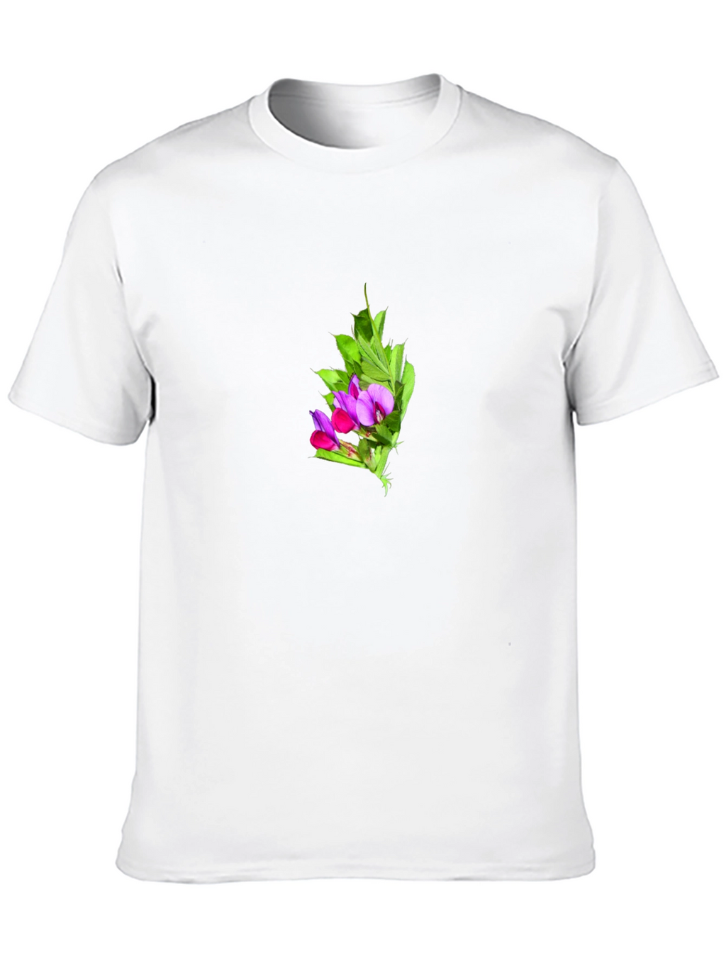 Floral Print Black T-Shirt