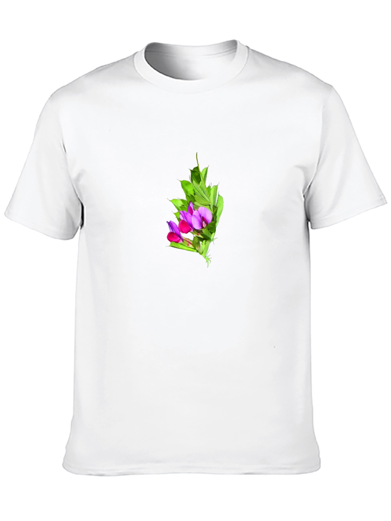 Floral Print Black T-Shirt