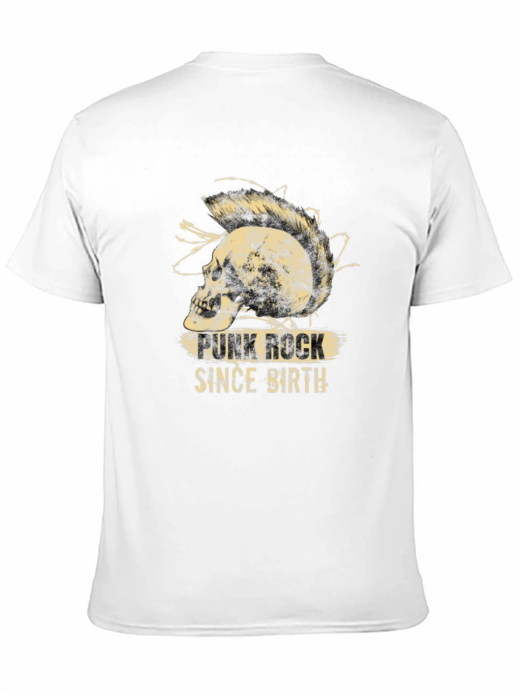 Punk Rock Since Birth Skull Graphic T-Shirt