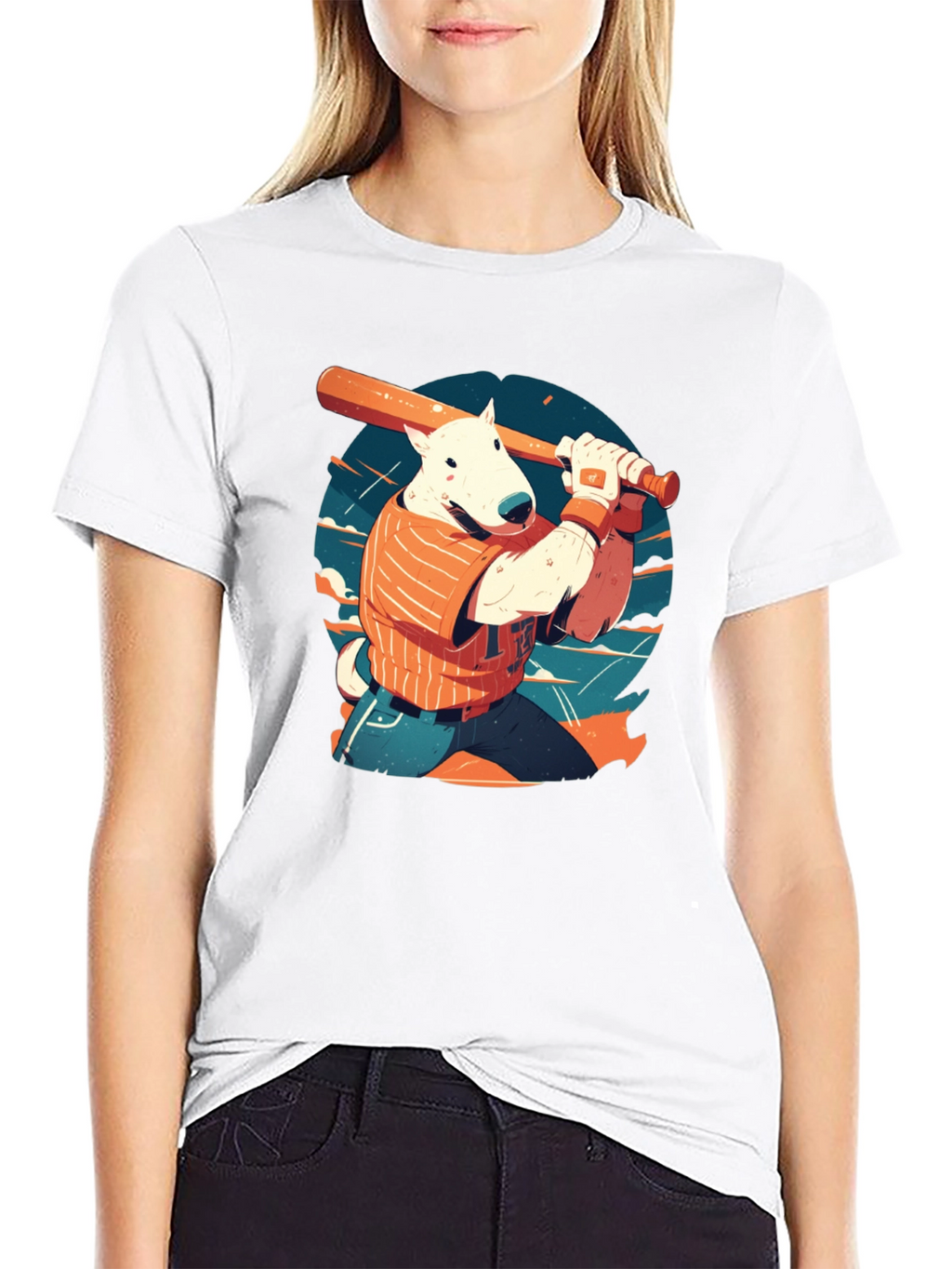 Baseball Dog Graphic Tee